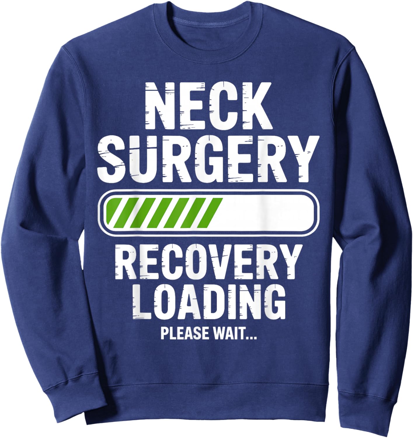 Neck Surgery Art Women Neck Injury Neck Surgery Sweatshirt - Sweatshirt | Navy