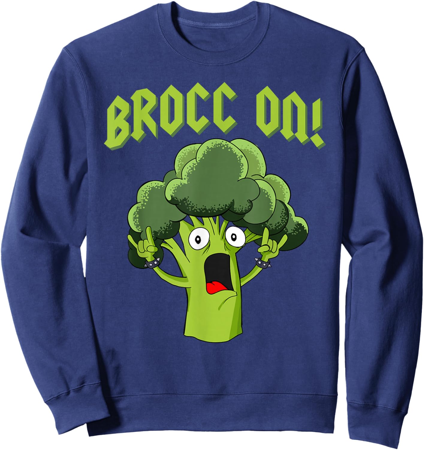 Broccoli Brocc On Sweatshirt - Sweatshirt | Navy