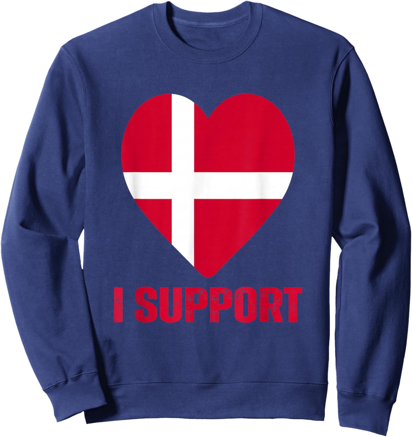 Denmark Greenland Flag is Not for Sale Support Danish Design Sweatshirt - Sweatshirt | Navy