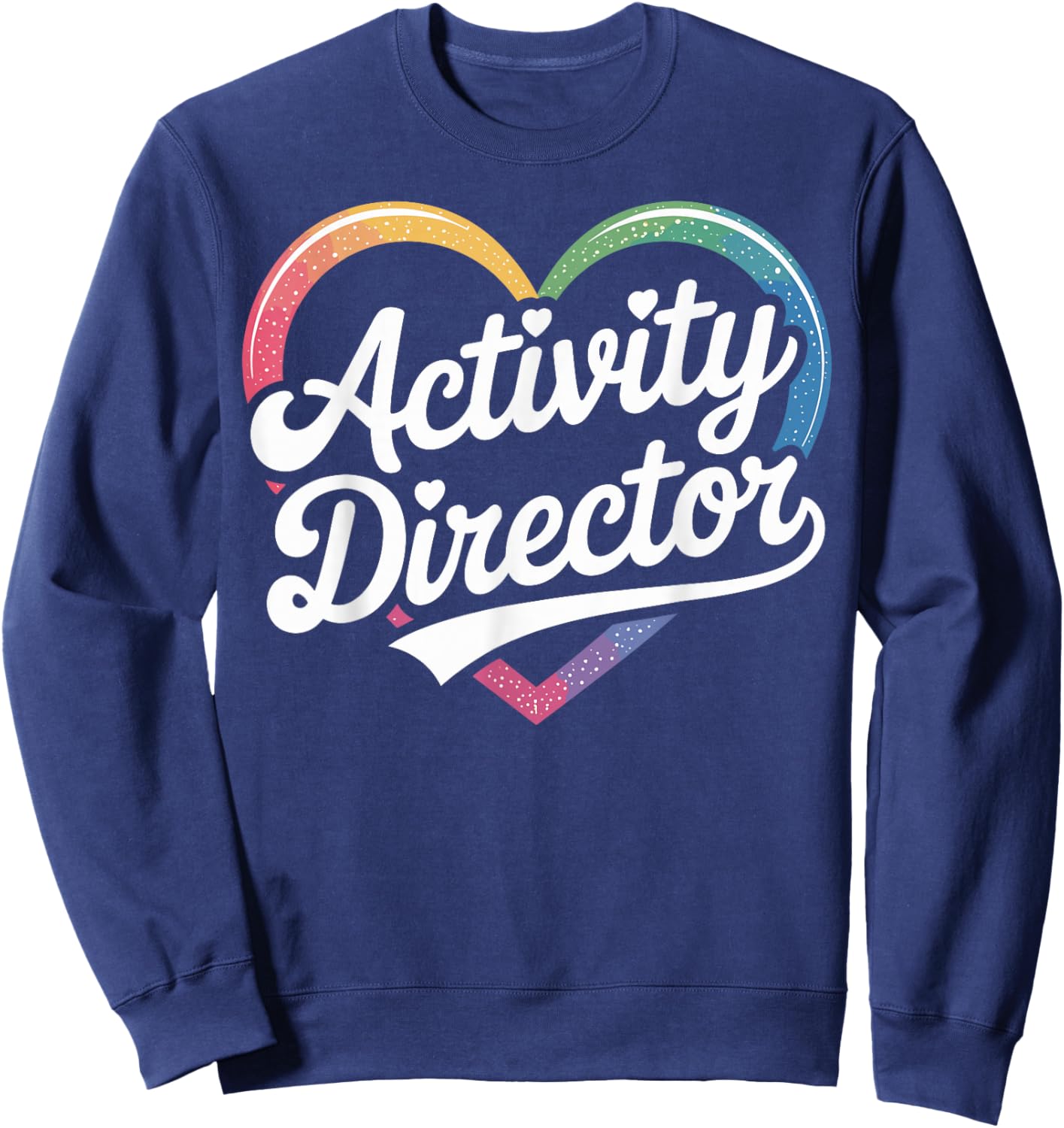Activity Director Heart Sweatshirt - Sweatshirt | Navy