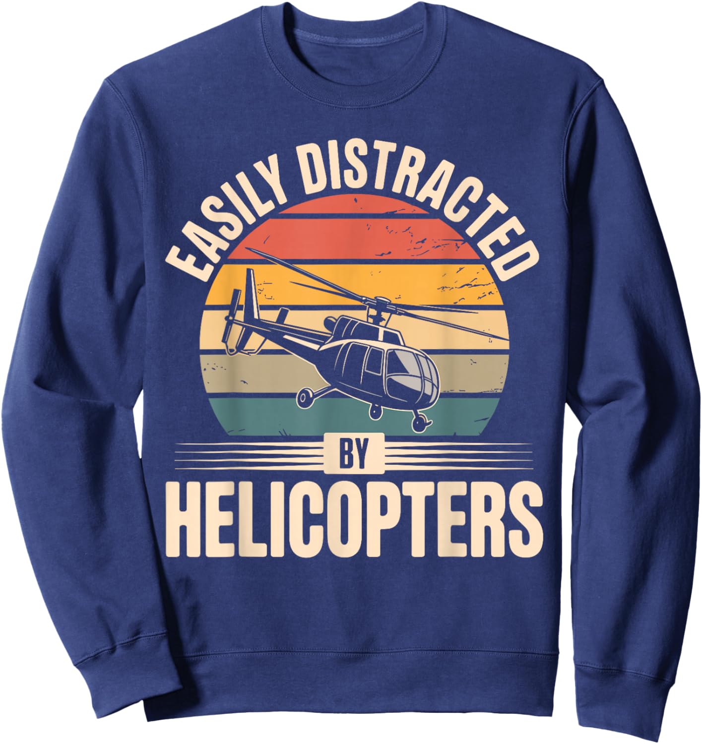 Best Helicopter Pilot Design Women Helicopter Lover Sweatshirt - Sweatshirt | Navy