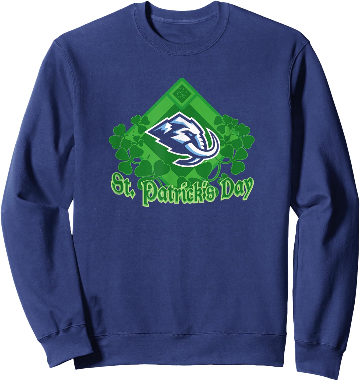 St. Patrick's Day Black NHL Licensed Sweatshirt - Sweatshirt | Navy