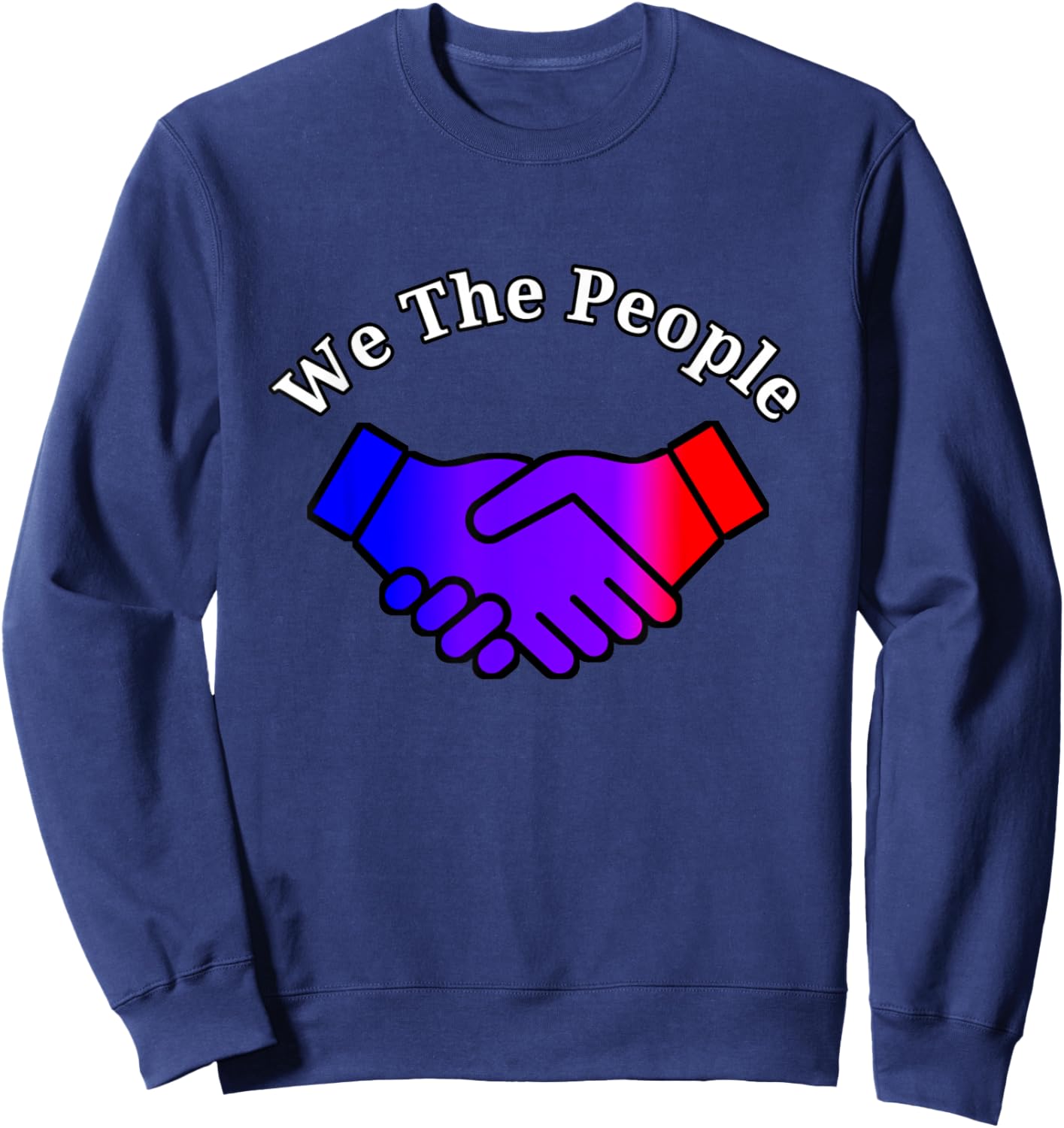 Purple Revolution Voters Uniting We People Unite Saying Sweatshirt - Sweatshirt | Navy