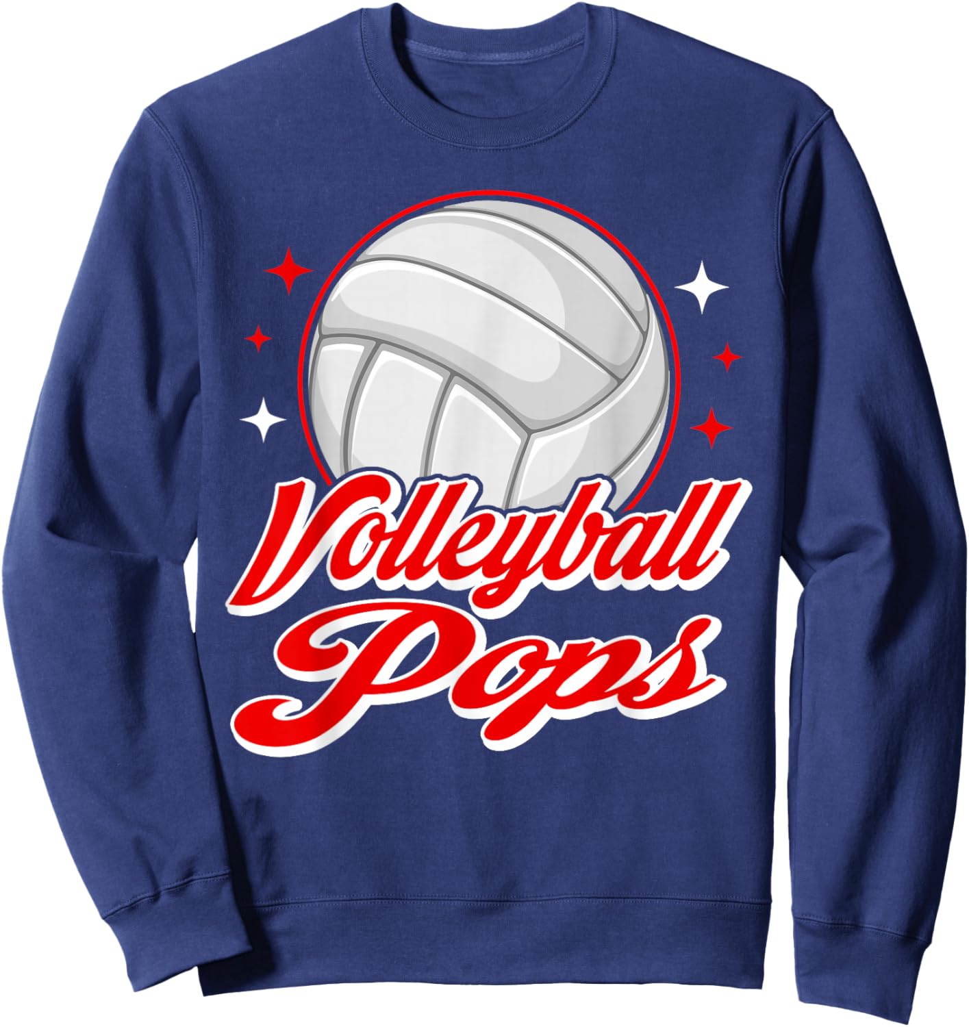 Volleyball Pops Sport Volleyball Player Sweatshirt - Sweatshirt | Navy