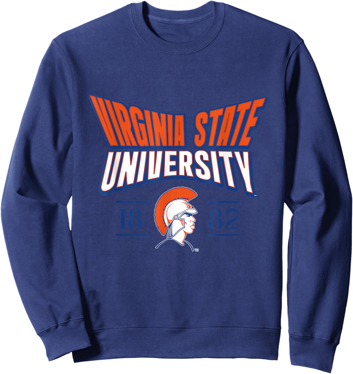Virginia State University Stretch Emblem HBCU Sweatshirt - Sweatshirt | Navy