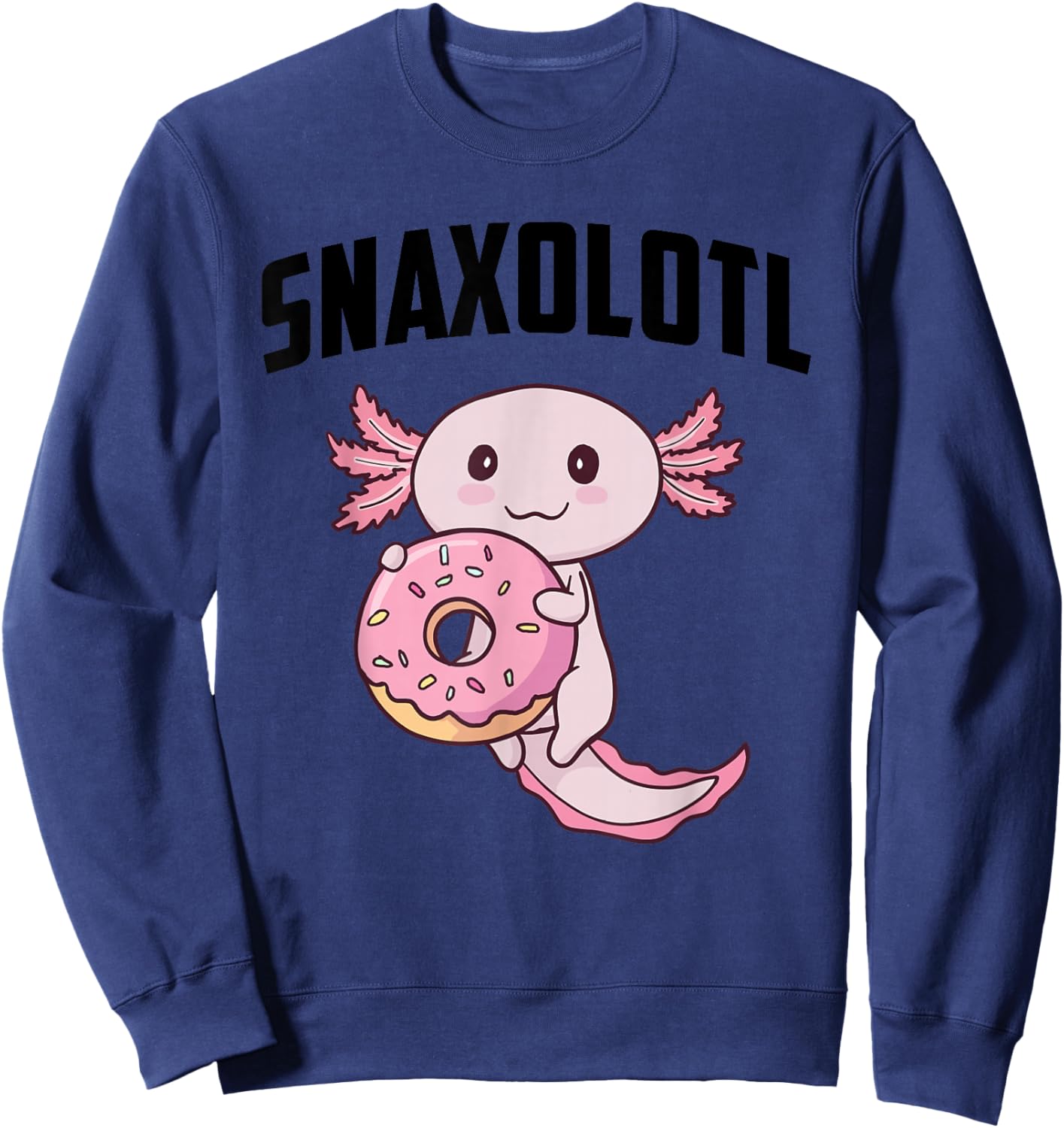 Axolotl Snaxolotl Sweatshirt - Sweatshirt | Navy