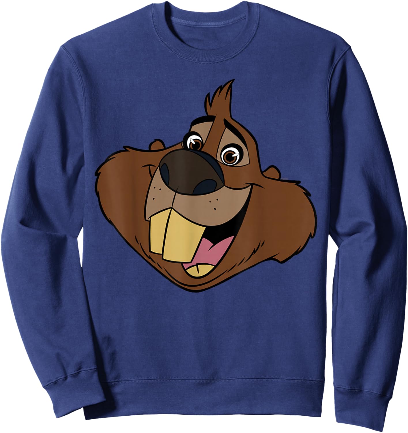 Disney Zootopia 2 Nibbles Beaver Big Face Halloween Costume Sweatshirt - Sweatshirt | Navy