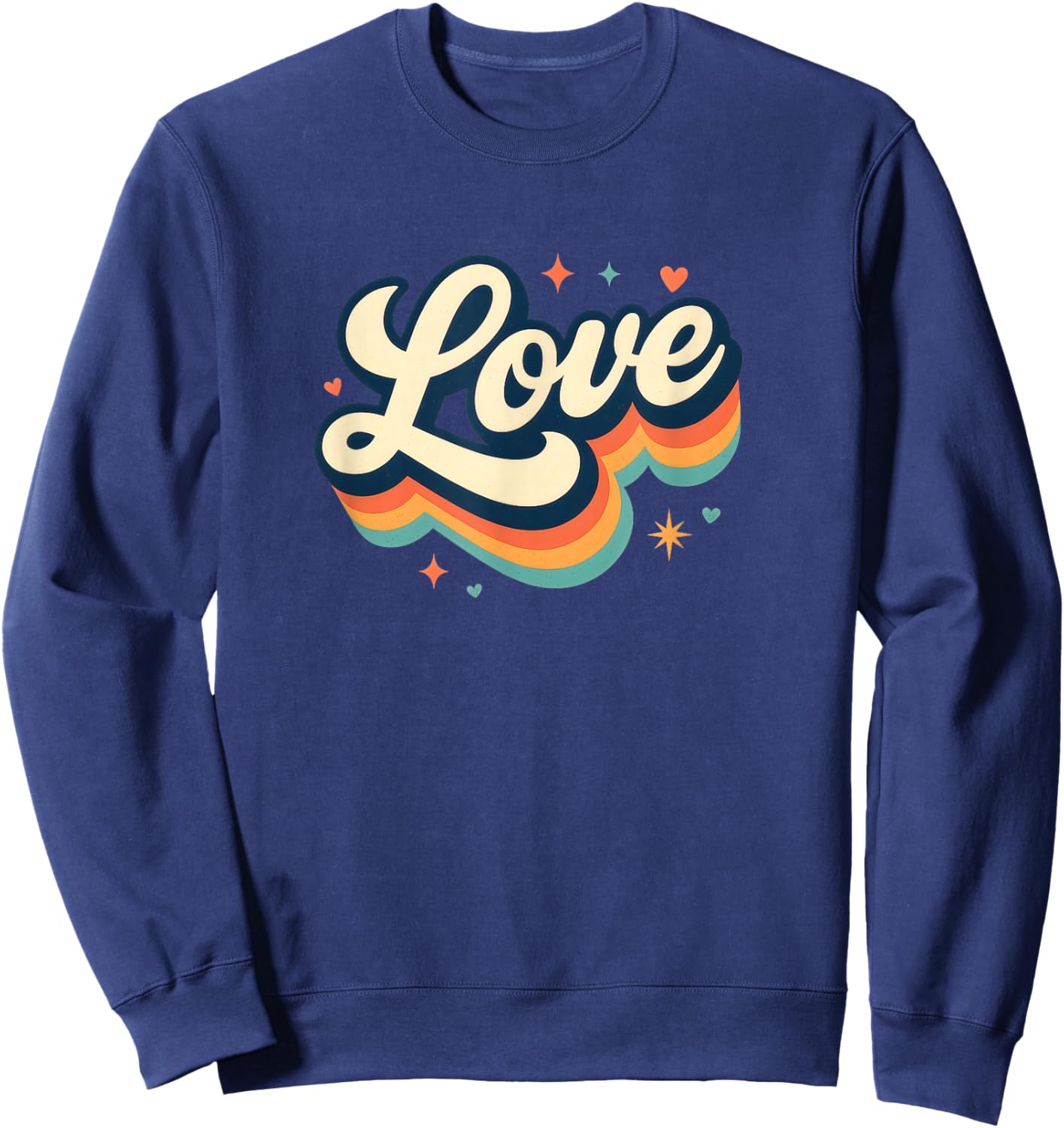 Retro Love Sweatshirt - Sweatshirt | Navy