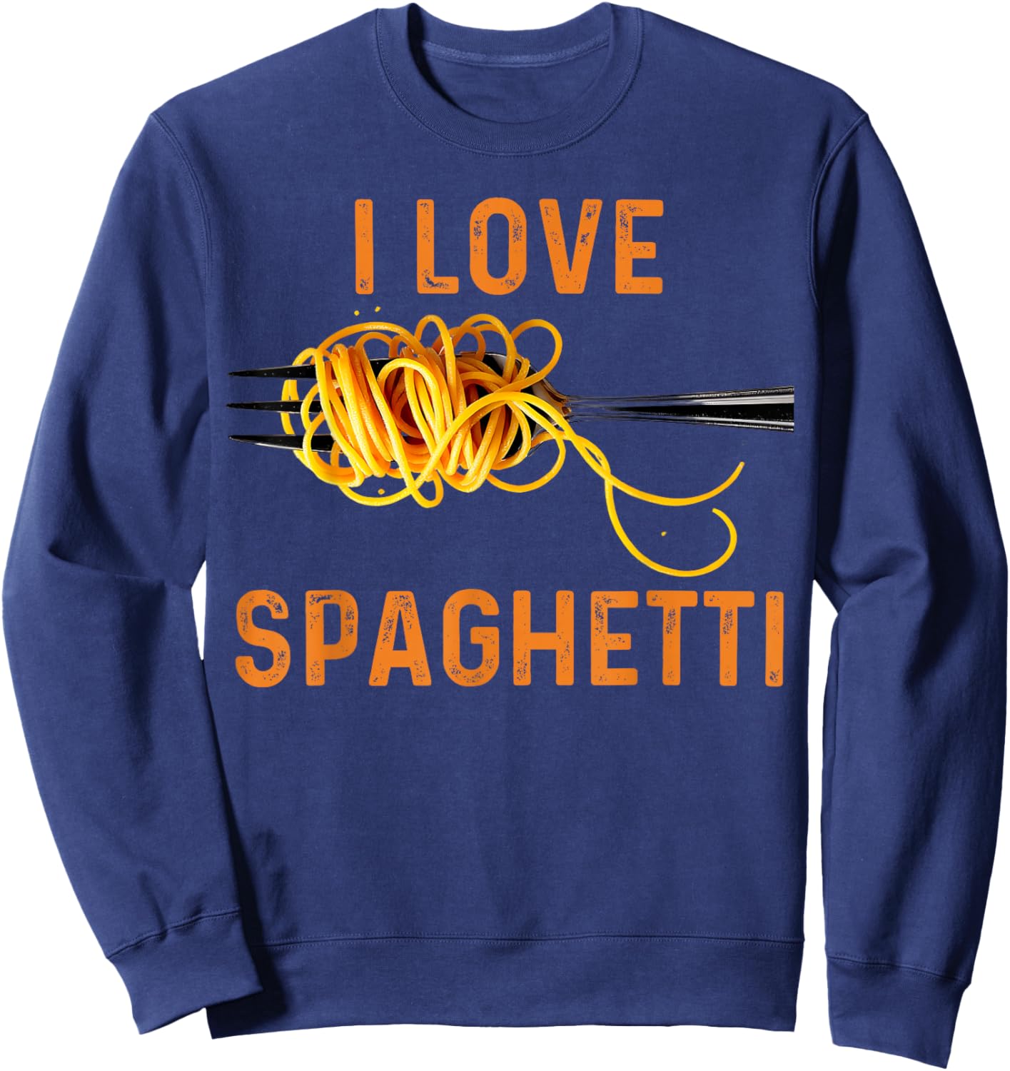 Spaghetti Art Women Pasta Lover Meatballs Spaghetti Sweatshirt - Sweatshirt | Navy