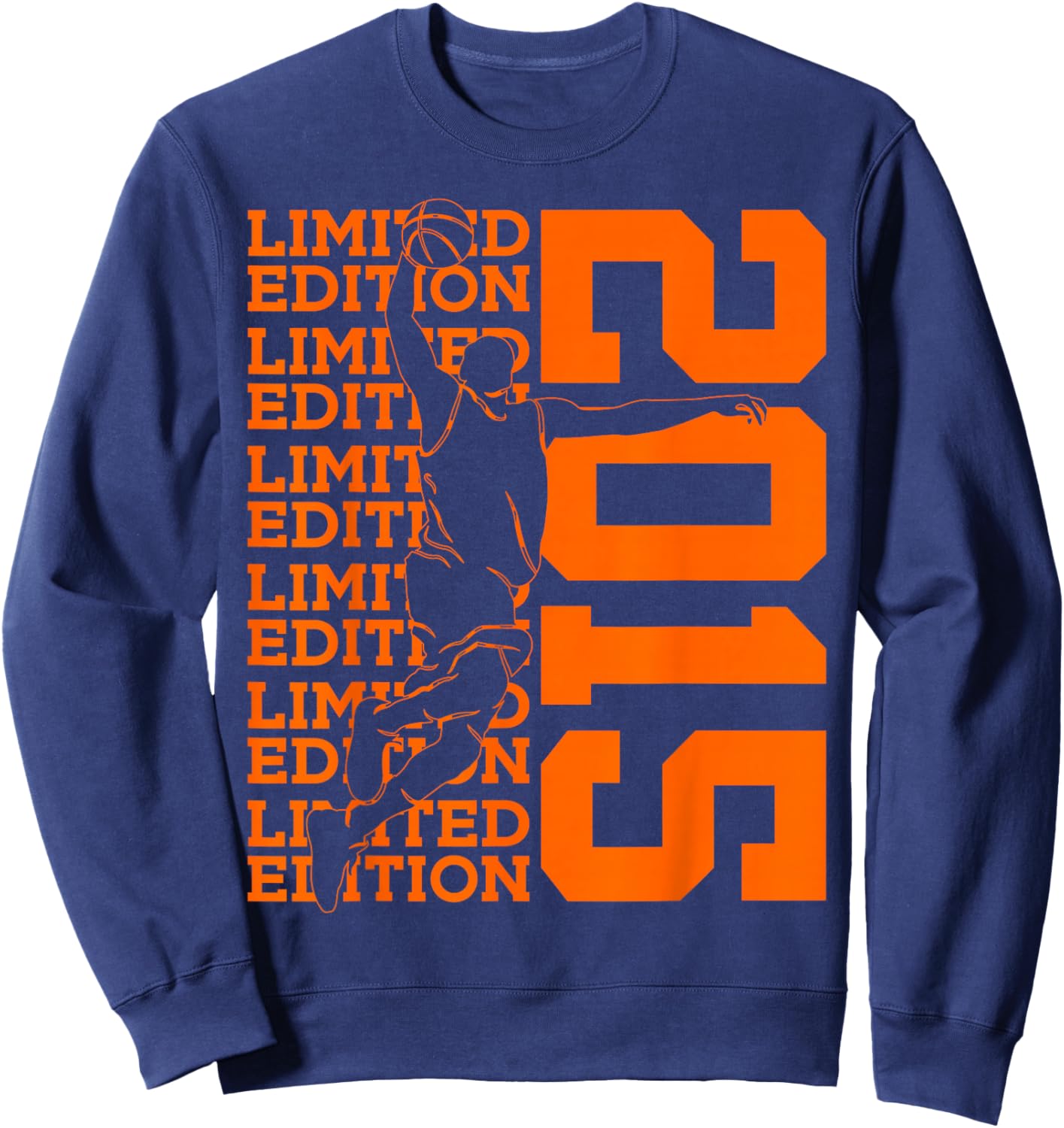 Limited Edition 2015 Basketball 11TH Birthday Sweatshirt - Sweatshirt | Navy