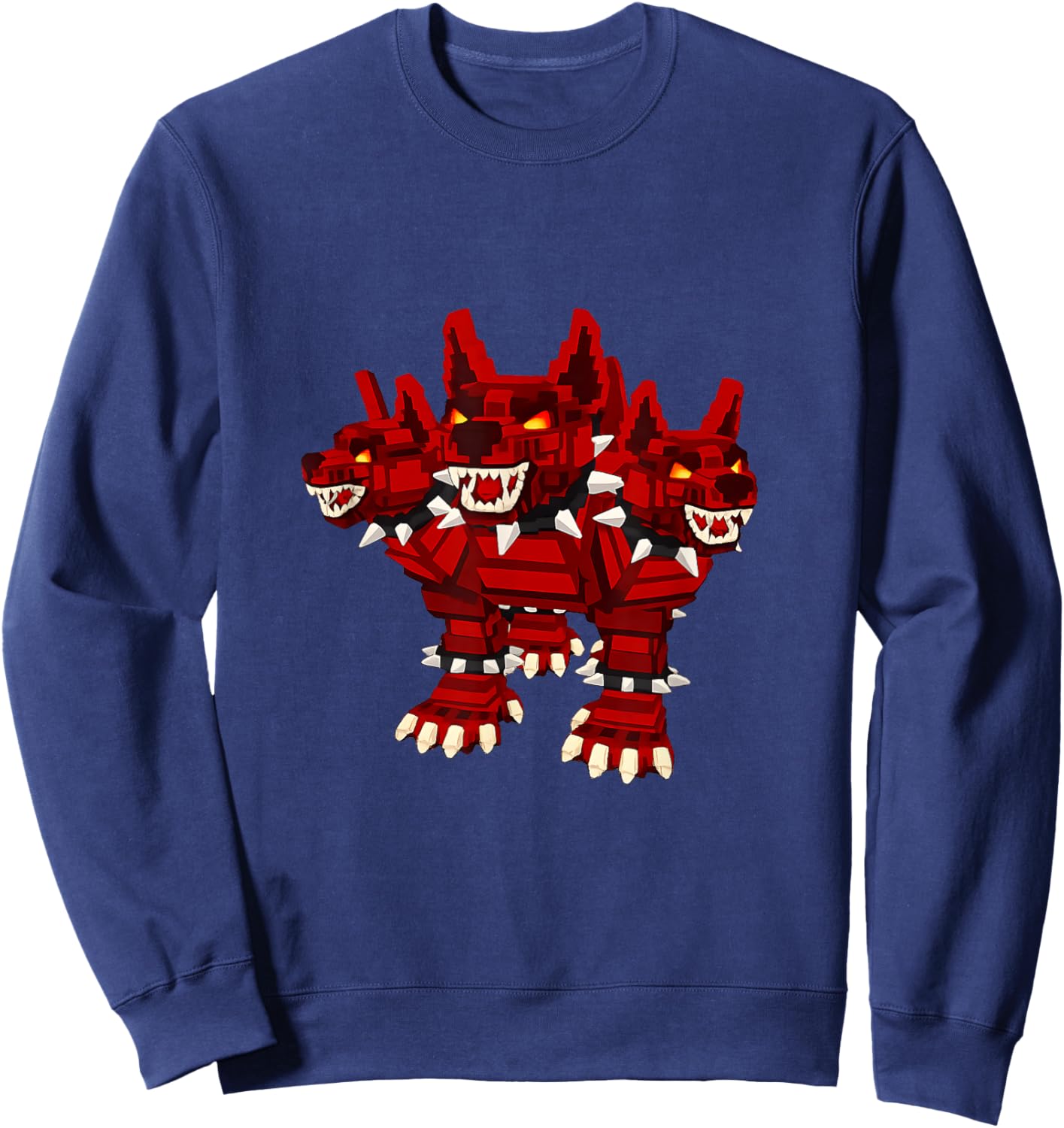 Cerberus Hellhound New Secret Steal Brainrot Rare Video Game Sweatshirt - Sweatshirt | Navy