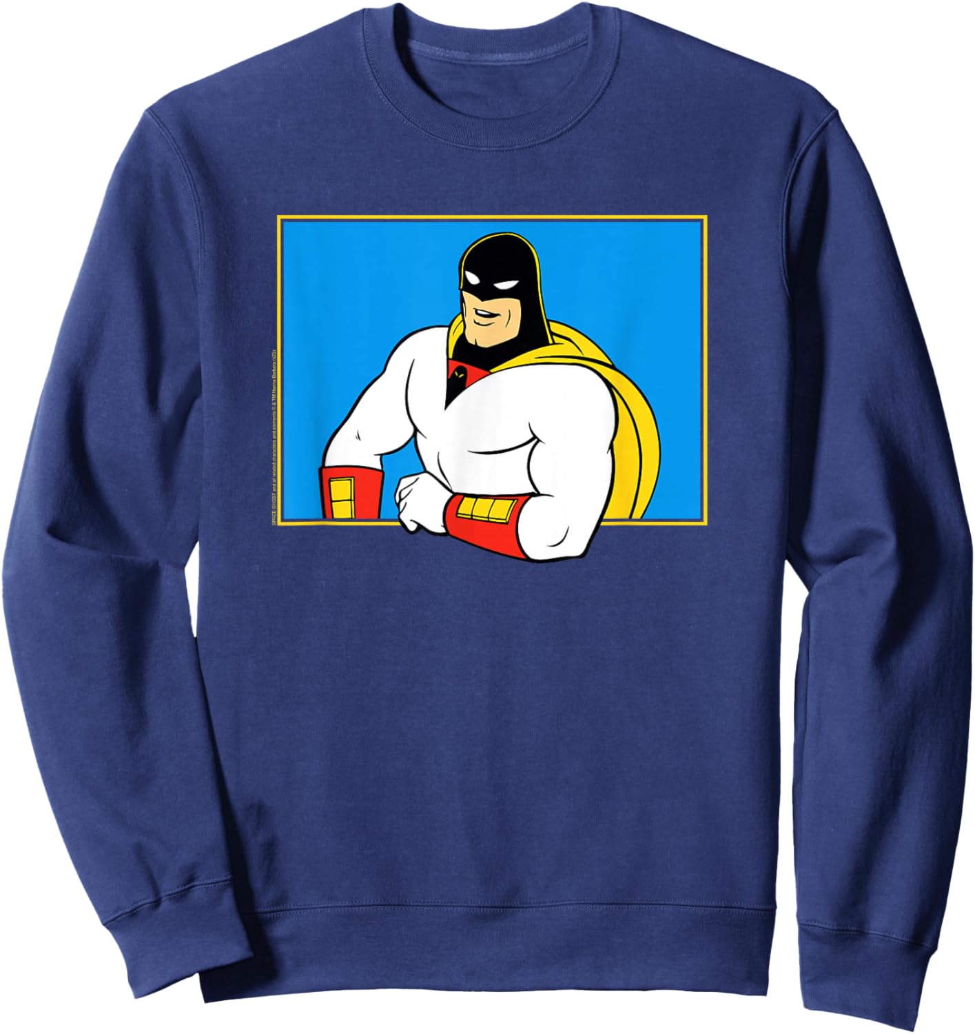 Space Ghost Coast to Coast Talk Show Host Pose Retro TV Sweatshirt - Sweatshirt | Navy