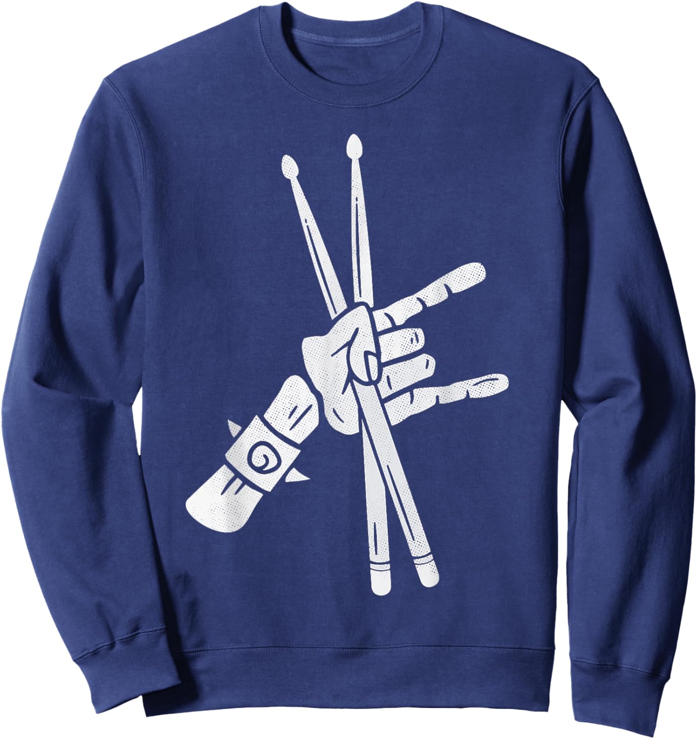 Drums Drummers Men Boys Drummer Sweatshirt - Sweatshirt | Navy