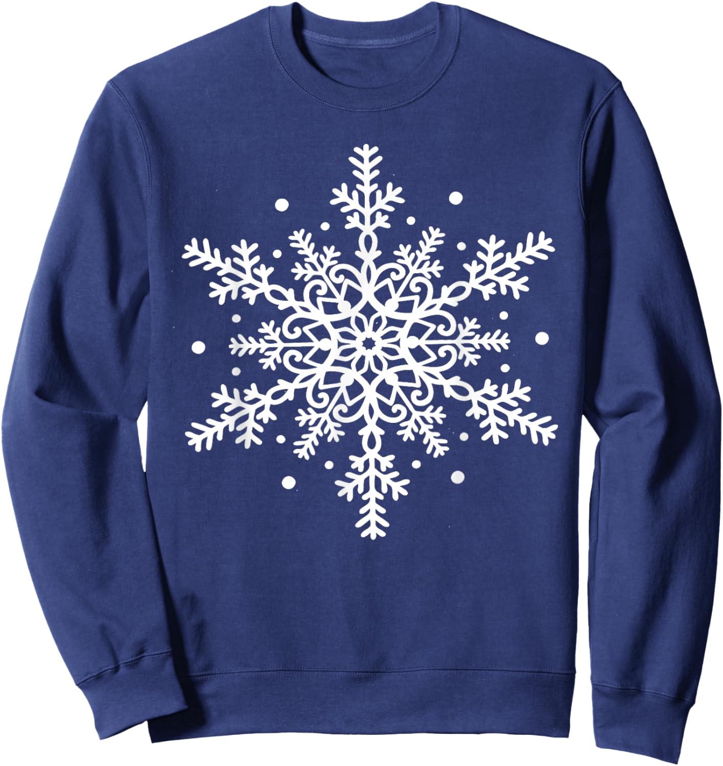 Winter Christmas Snowflake Matching Cozy Family Outfits Sweatshirt - Sweatshirt | Navy