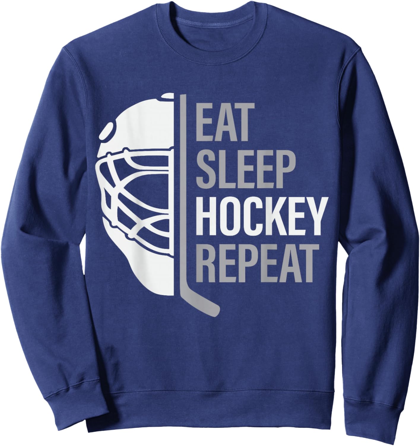 Ice Hockey Player Eat Sleep Hockey Repeat & Youth Sweatshirt - Sweatshirt | Navy