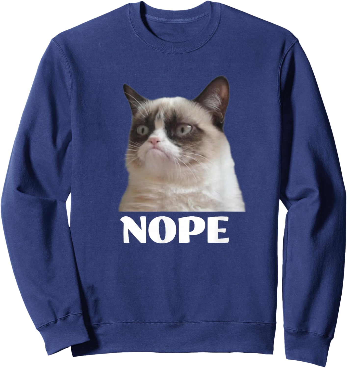 Cat Nope Sweatshirt - Sweatshirt | Navy