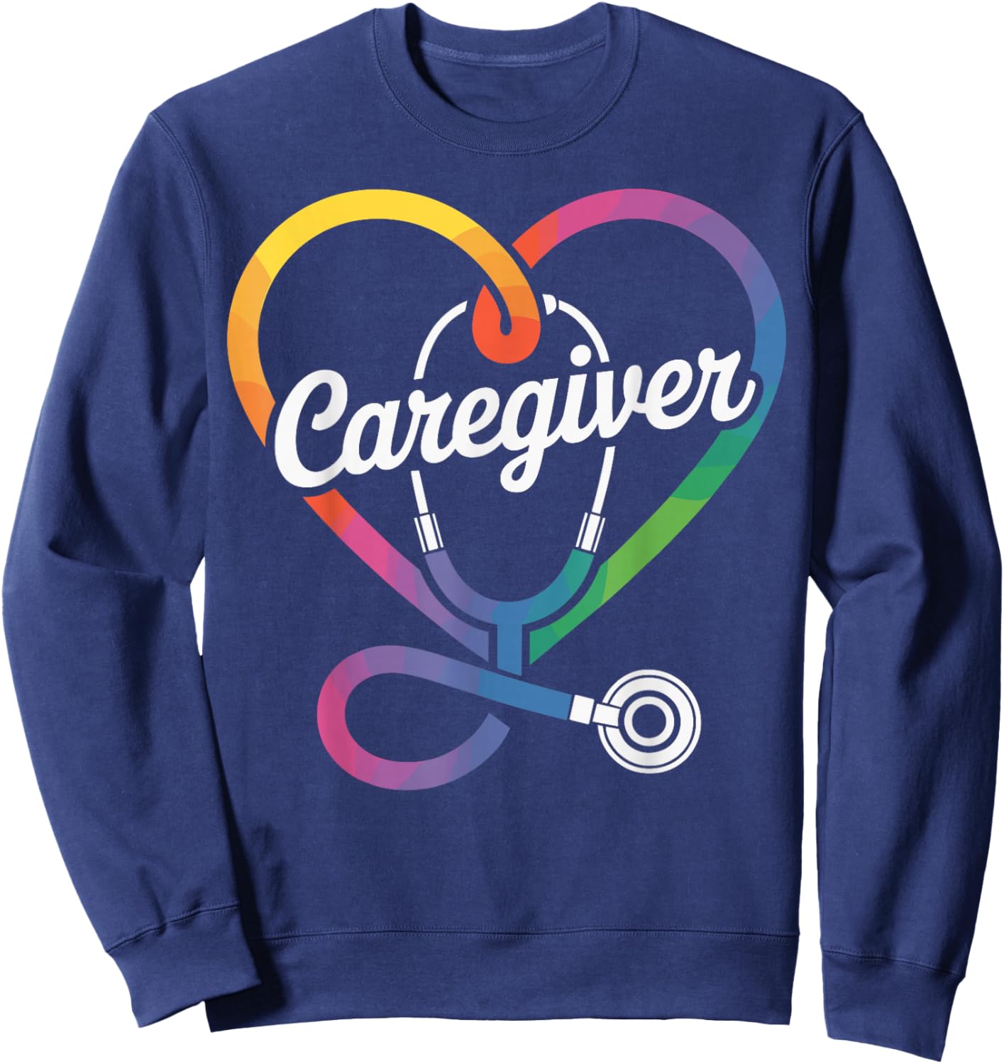 Caregiver Heart Sweatshirt - Sweatshirt | Navy