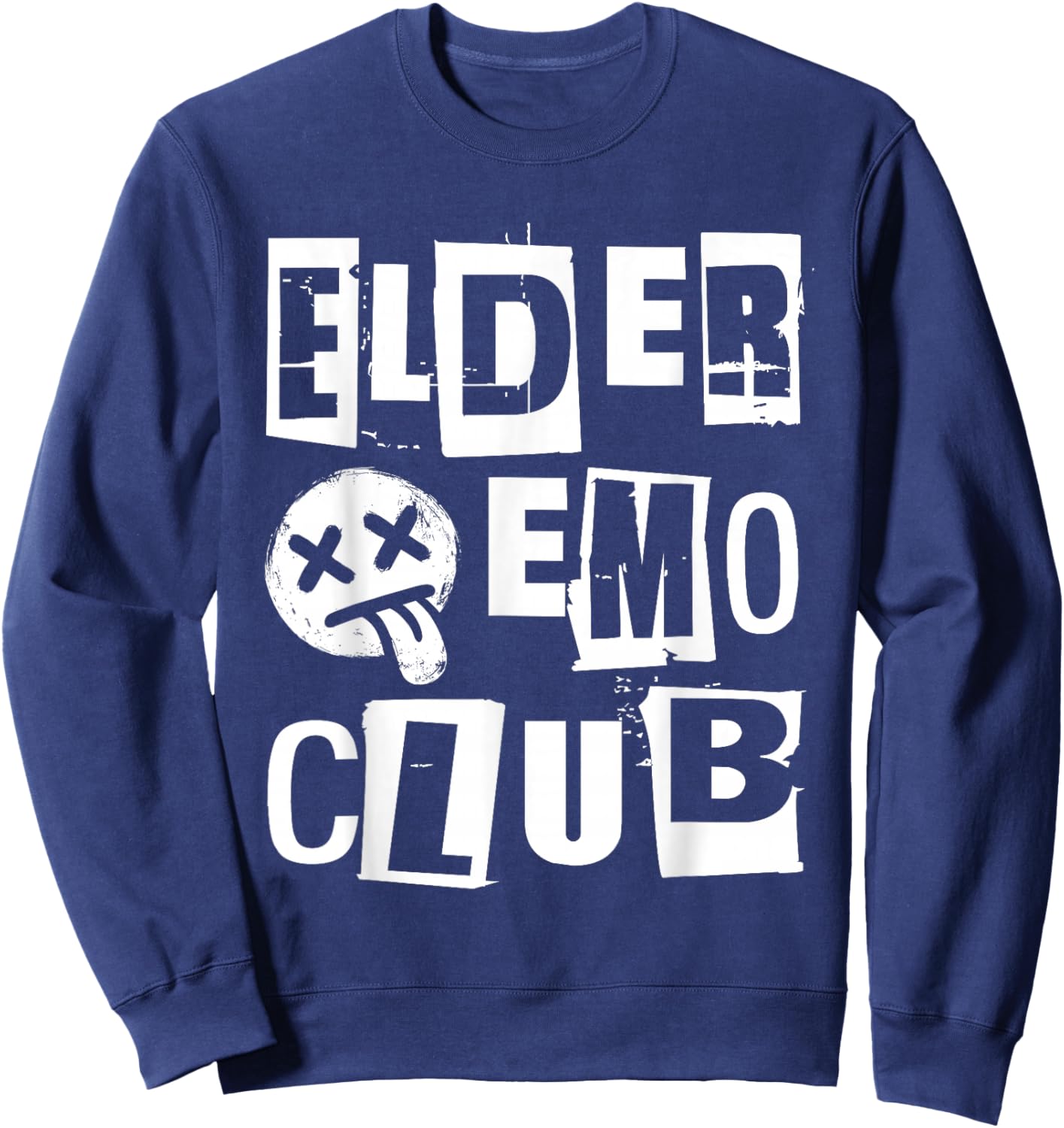 Emo Rock Elder Emo Club y2k 2000s Ska Pop Punk Band Music Sweatshirt - Sweatshirt | Navy