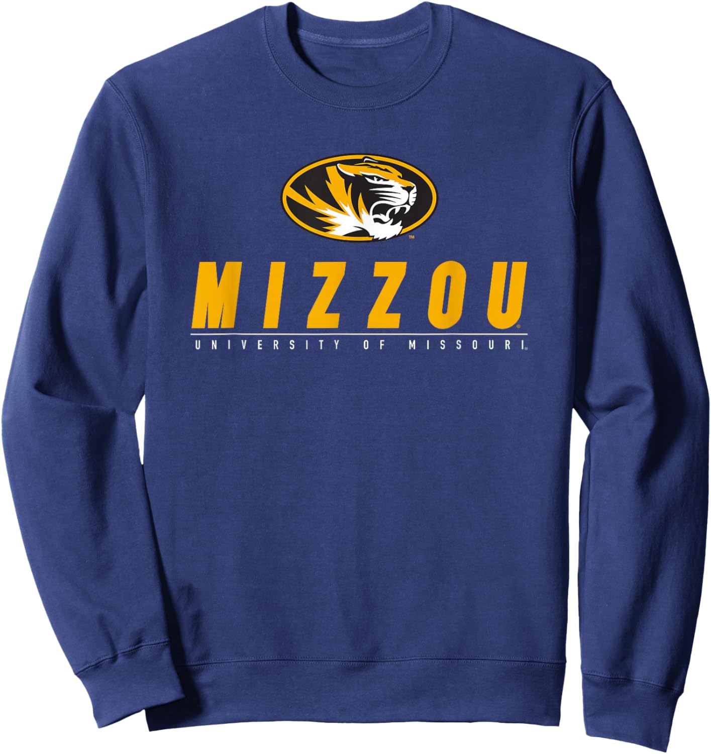 University of Missouri Mizzou Tigers School Spirit Sweatshirt - Sweatshirt | Navy