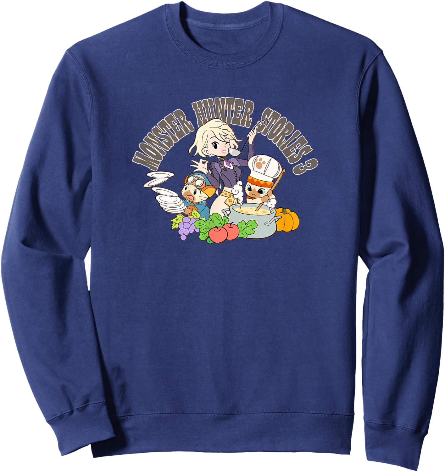 Monster Hunter Stories 3 Eleanor's Kitchen -FP Sweatshirt - Sweatshirt | Navy