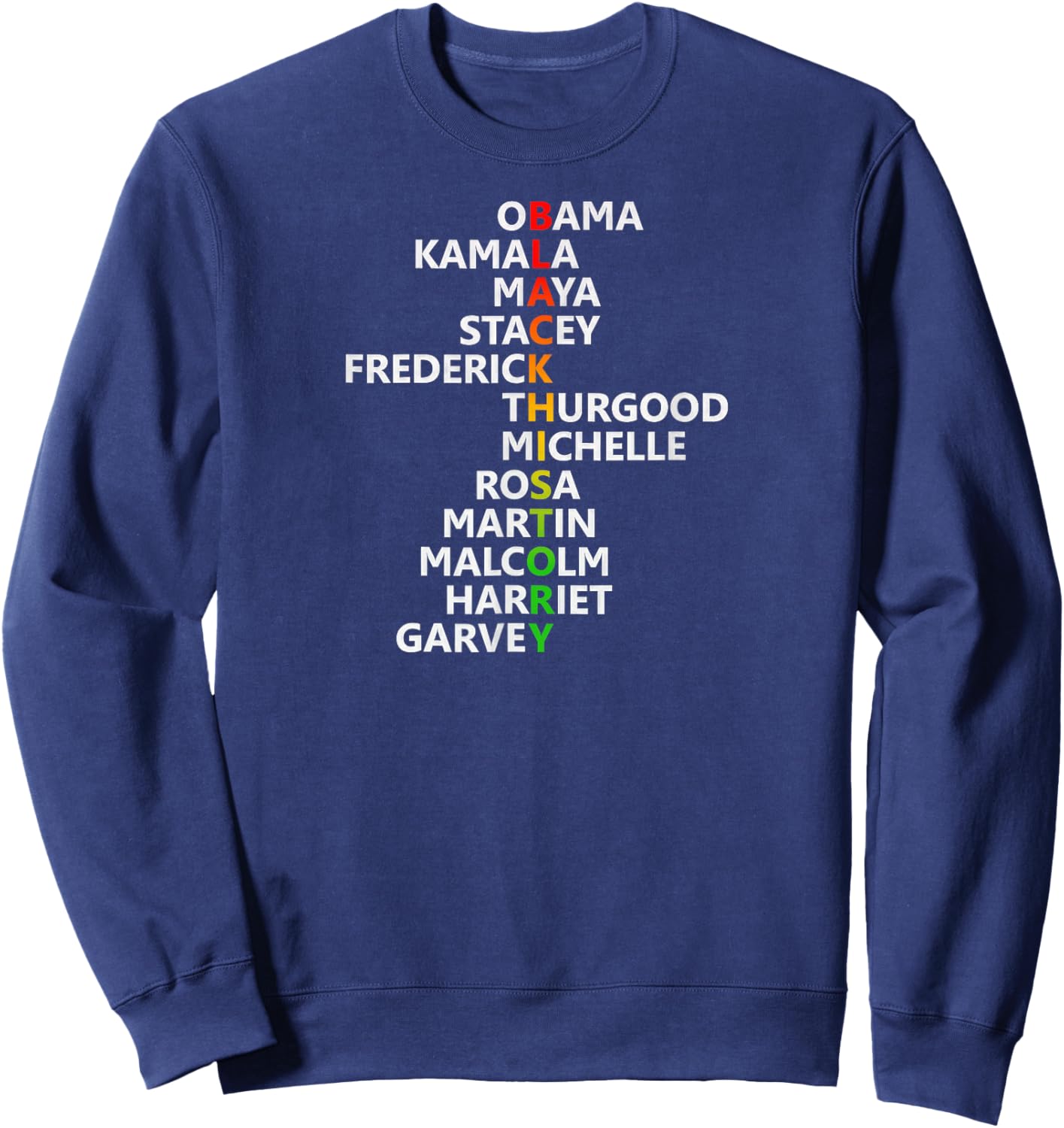 Black History Month Leaders Black History Month Sweatshirt - Sweatshirt | Navy