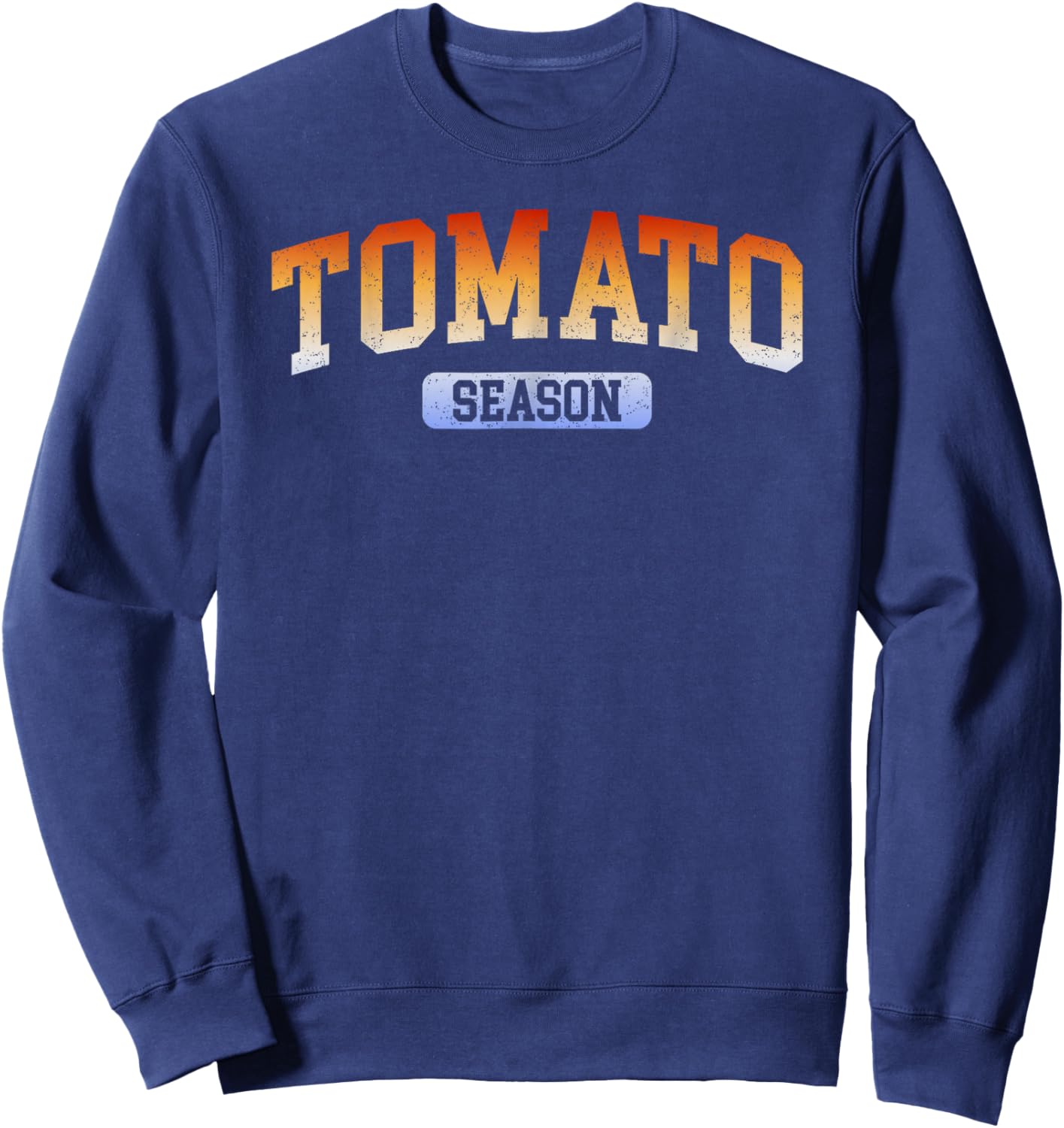 Tomato Season Retro Vintage Sweatshirt - Sweatshirt | Navy