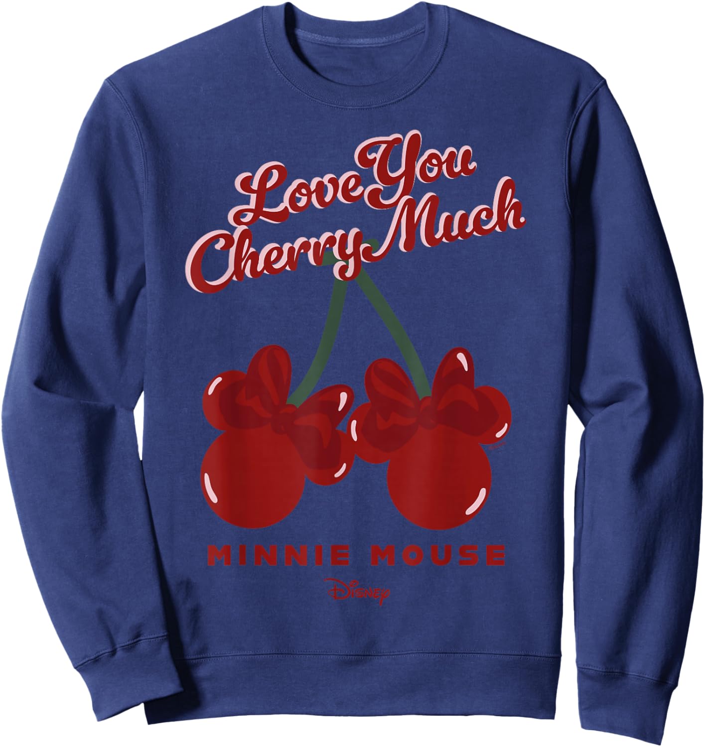 Disney Mickey and Friends Love You Cherry Much Minnie Mouse Sweatshirt - Sweatshirt | Navy