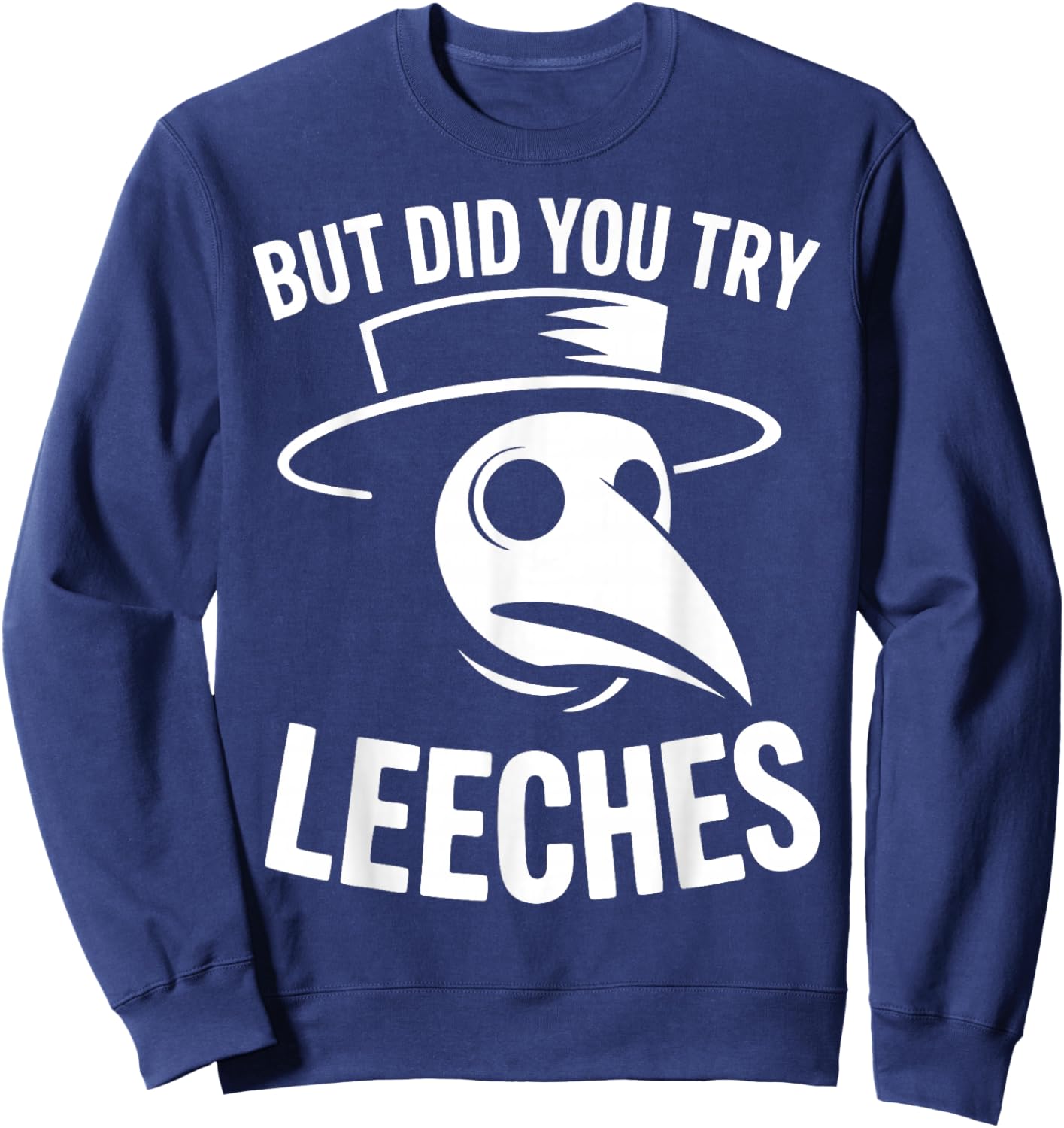 Leeches Plague Doctor Sweatshirt - Sweatshirt | Navy