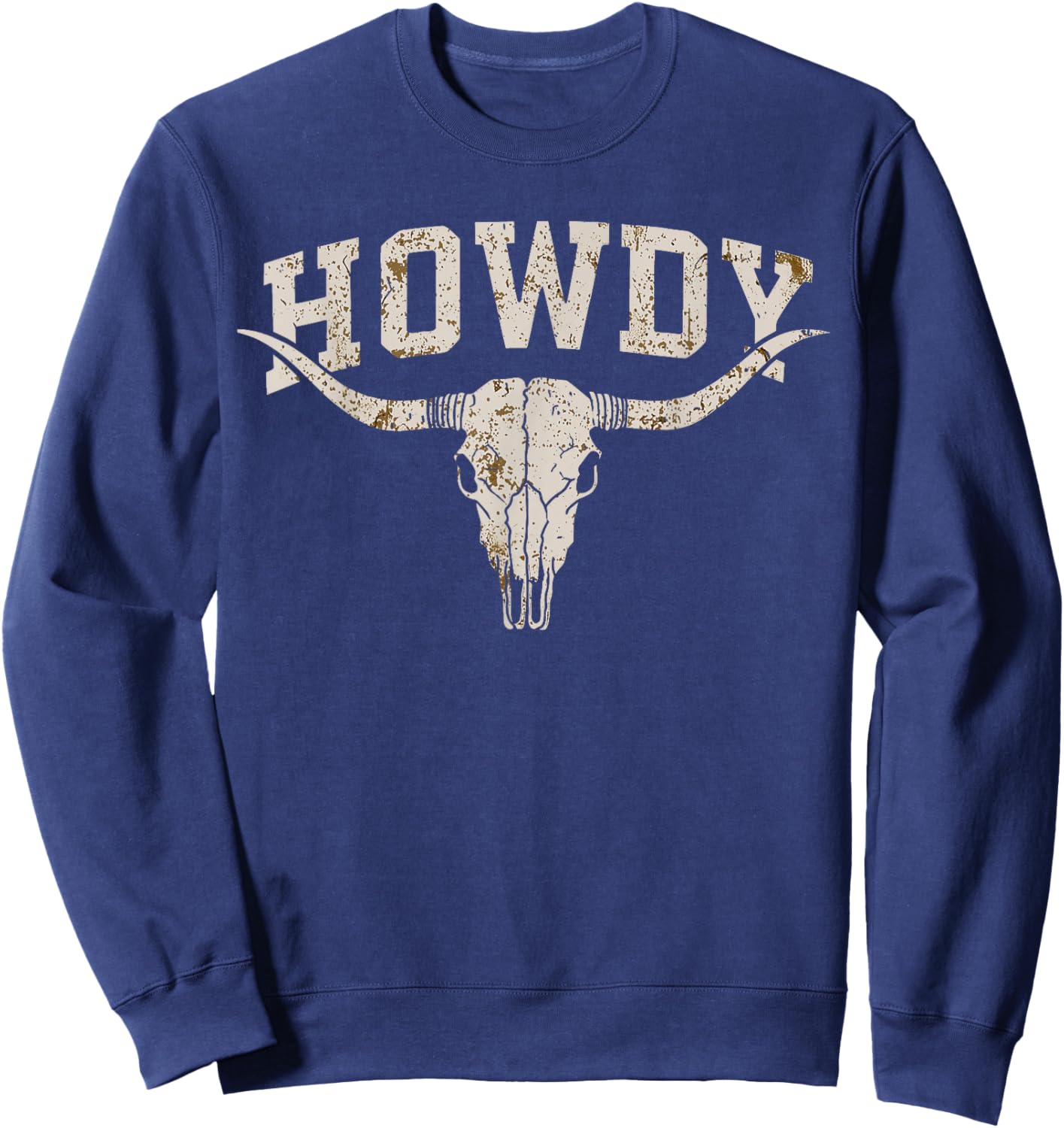 Vintage Retro Howdy Cowboy Name Pride Gift Women Kid Sweatshirt - Sweatshirt | Navy