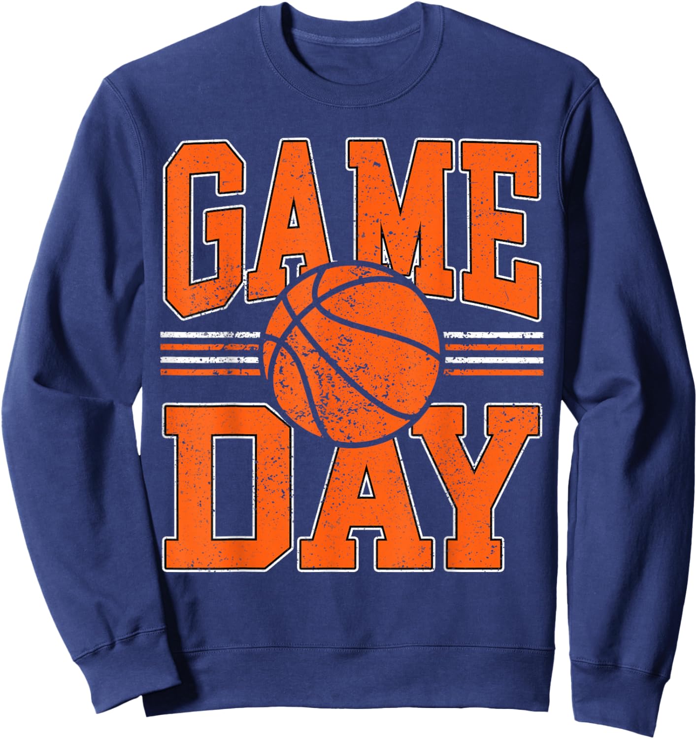 Game Day Basketball Funny Basketball Men Women Kids Sweatshirt - Sweatshirt | Navy