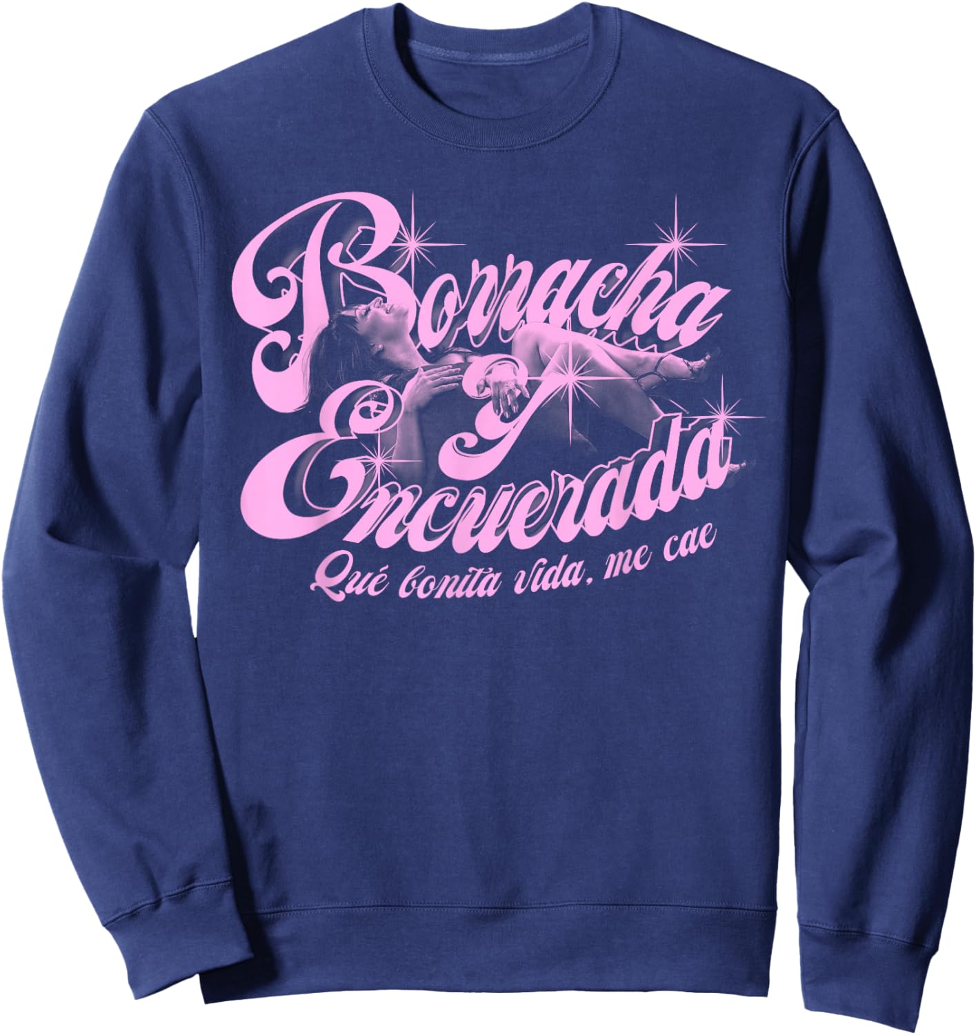 Official Jenni Rivera Borracha Sweatshirt - Sweatshirt | Navy