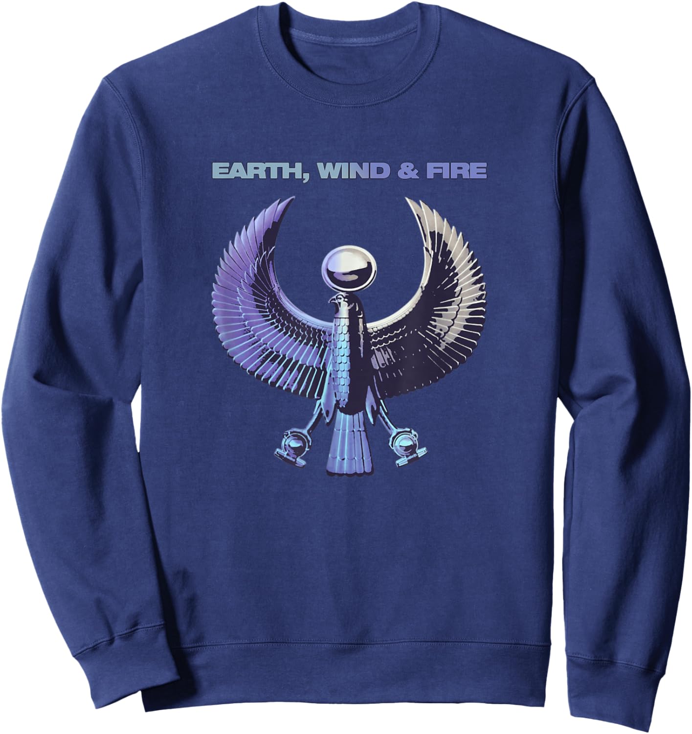 Earth, Wind & Fire Wing Emblem Sweatshirt - Sweatshirt | Navy