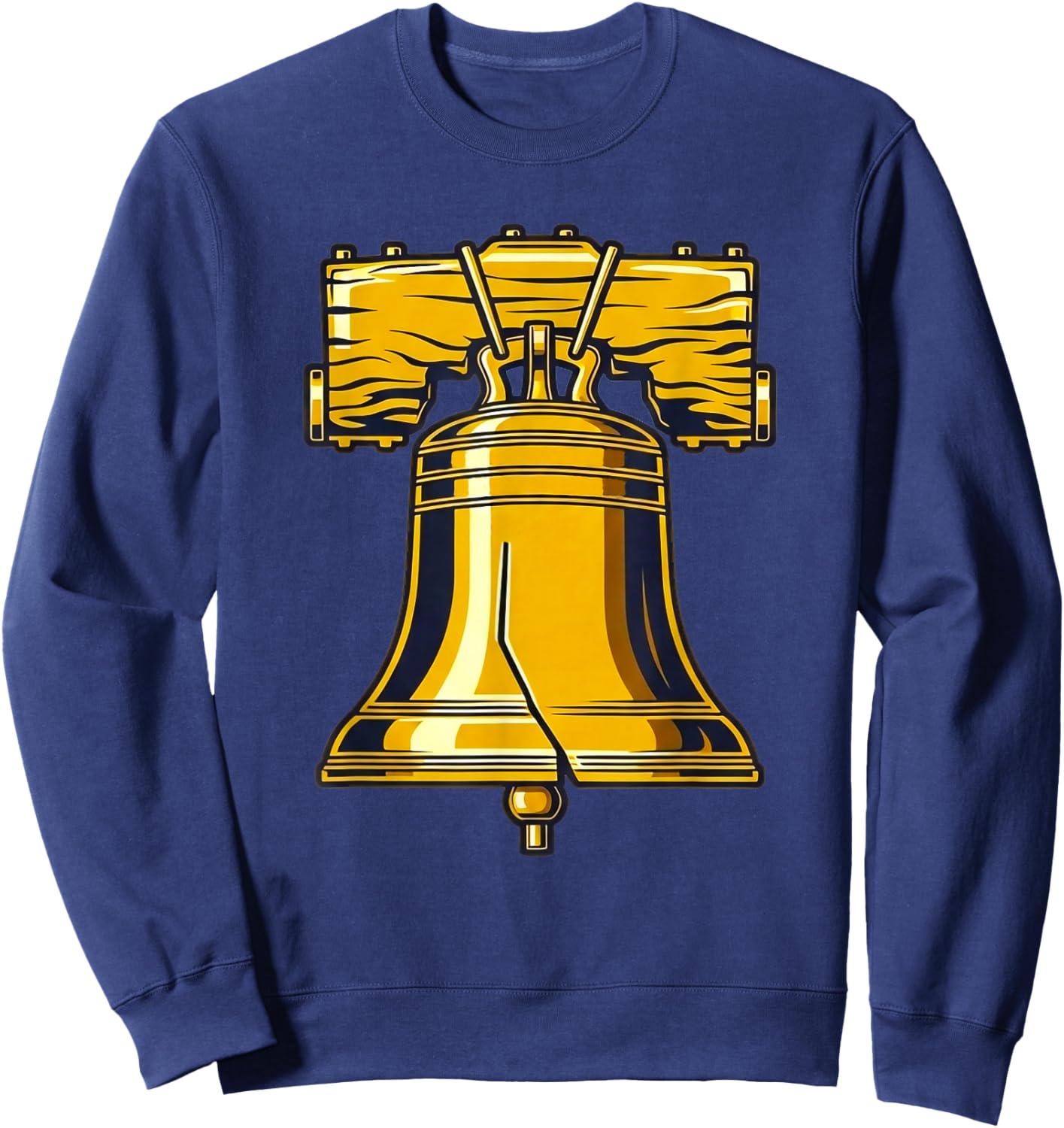 Liberty Bell Costume Adult Kid American Patriot Liberty Bell Sweatshirt - Sweatshirt | Navy