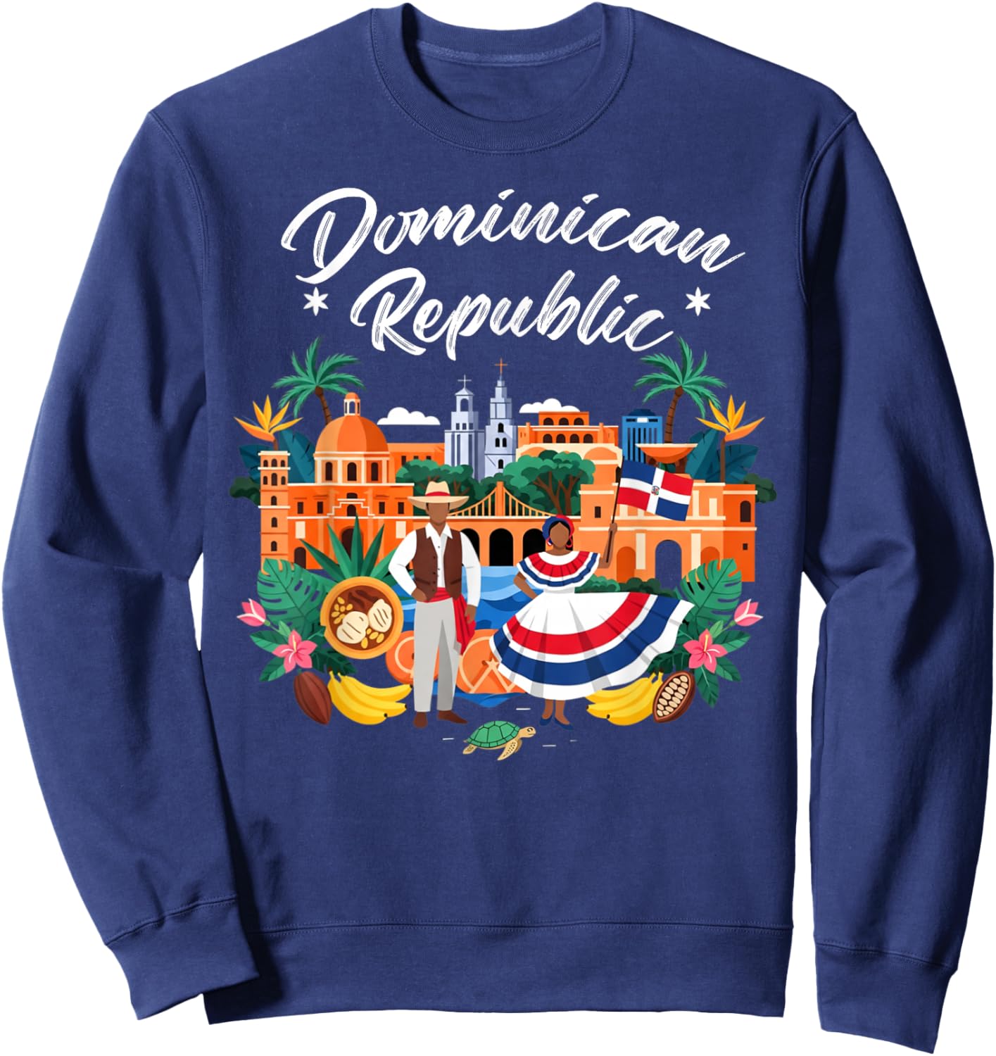 Dominican Flag Idea Kids Latin Heritage República Dominicana Sweatshirt - Sweatshirt | Navy
