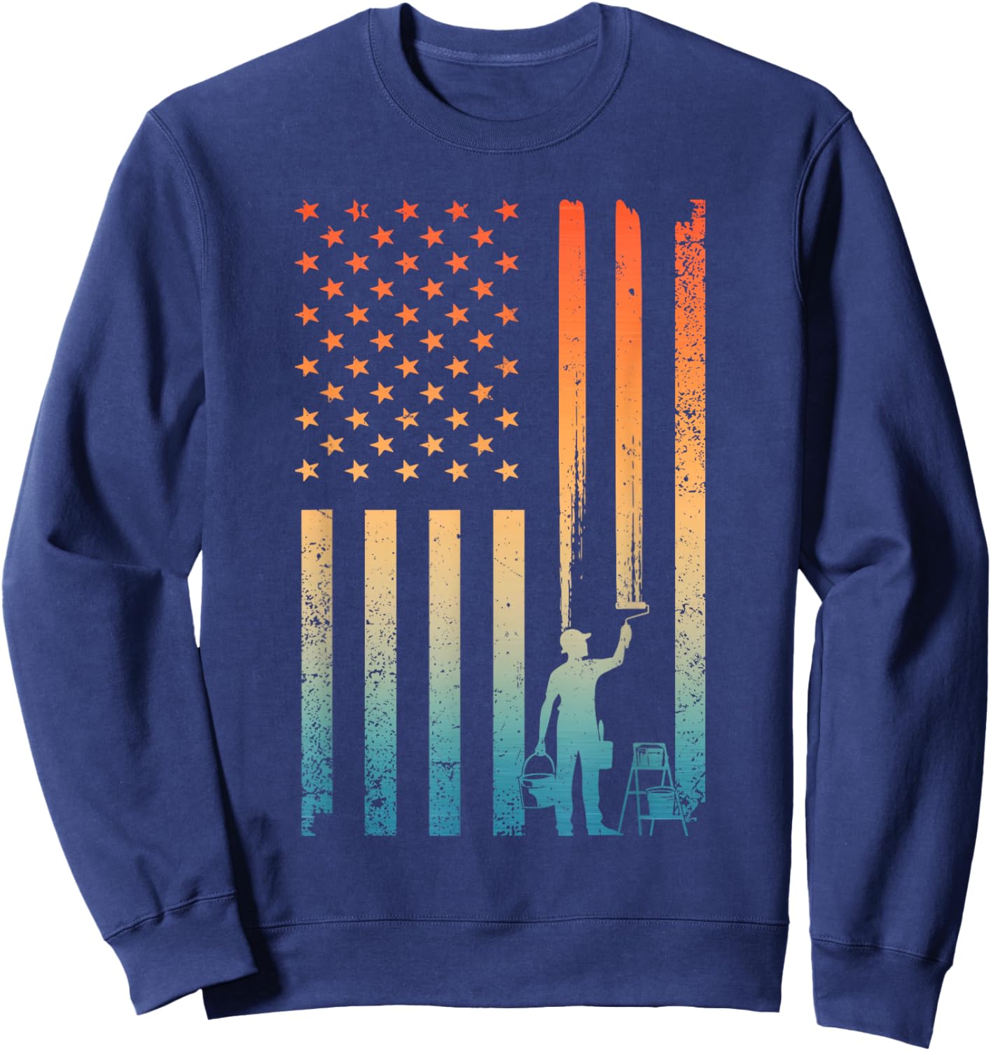 Cool Painter Art Women Painting Job House Painter Sweatshirt - Sweatshirt | Navy