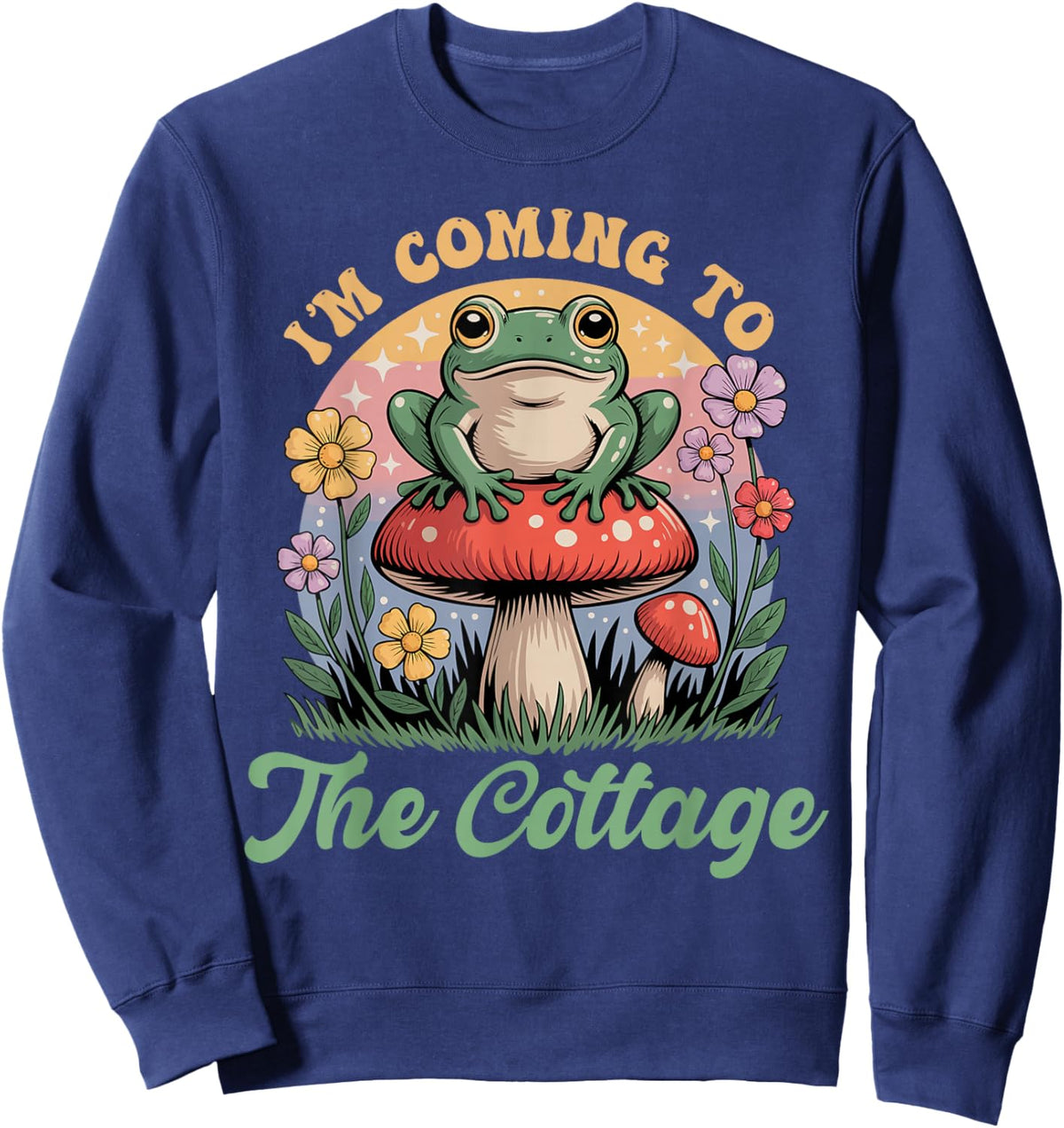 I'm Coming to The Cottage Sweatshirt - Sweatshirt | Navy