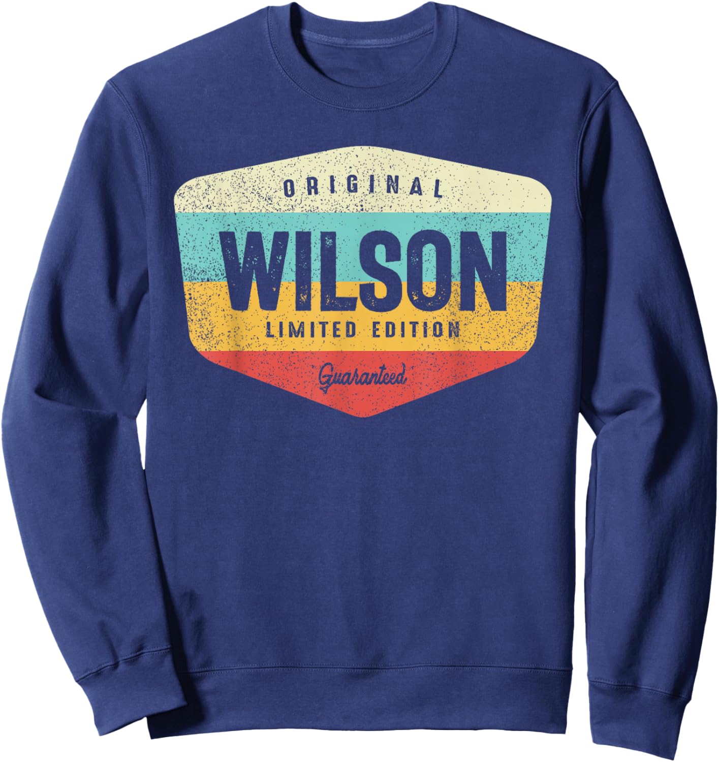 Wilson Personalized Name - Wilson Sweatshirt - Sweatshirt | Navy