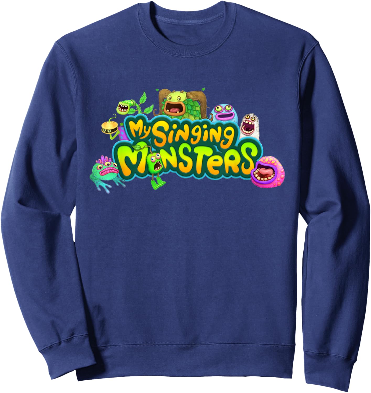 Singing Monsters Plush Robots Costume for Kids Boys, Girls Sweatshirt - Sweatshirt | Navy