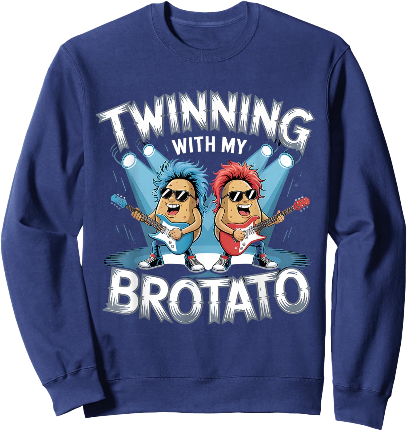 Twinning with My Brotato Sweatshirt - Sweatshirt | Navy