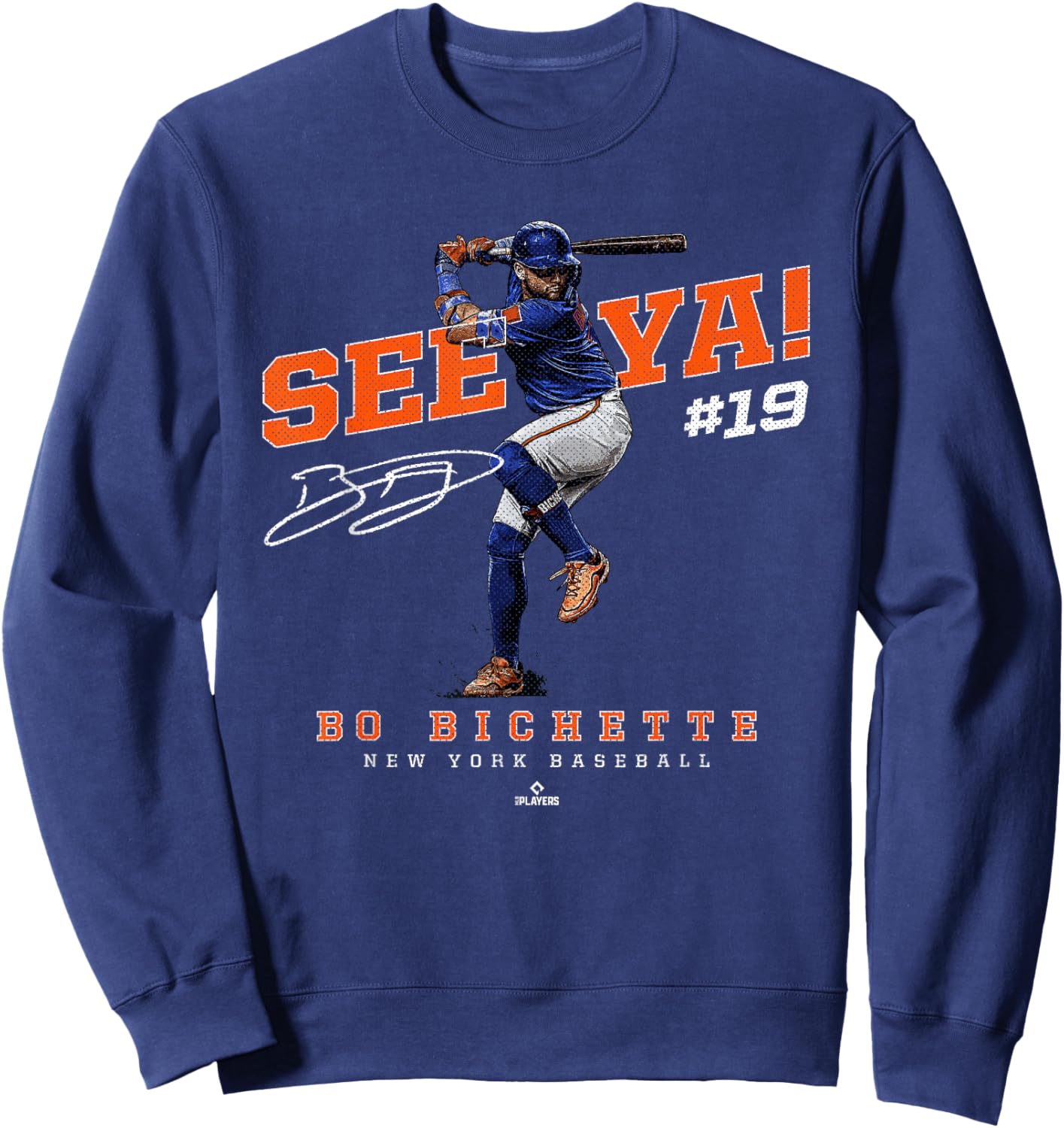 See Ya! Bo Bichette New York Baseball MLBPA Sweatshirt - Sweatshirt | Navy