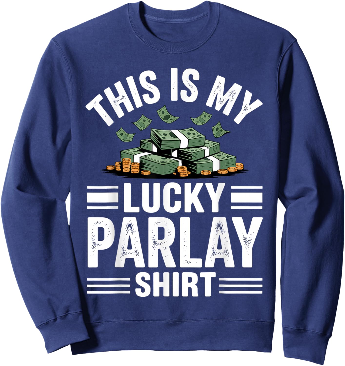 Cool Parlay Art Women Sports Betting Sports Gambling Sweatshirt - Sweatshirt | Navy