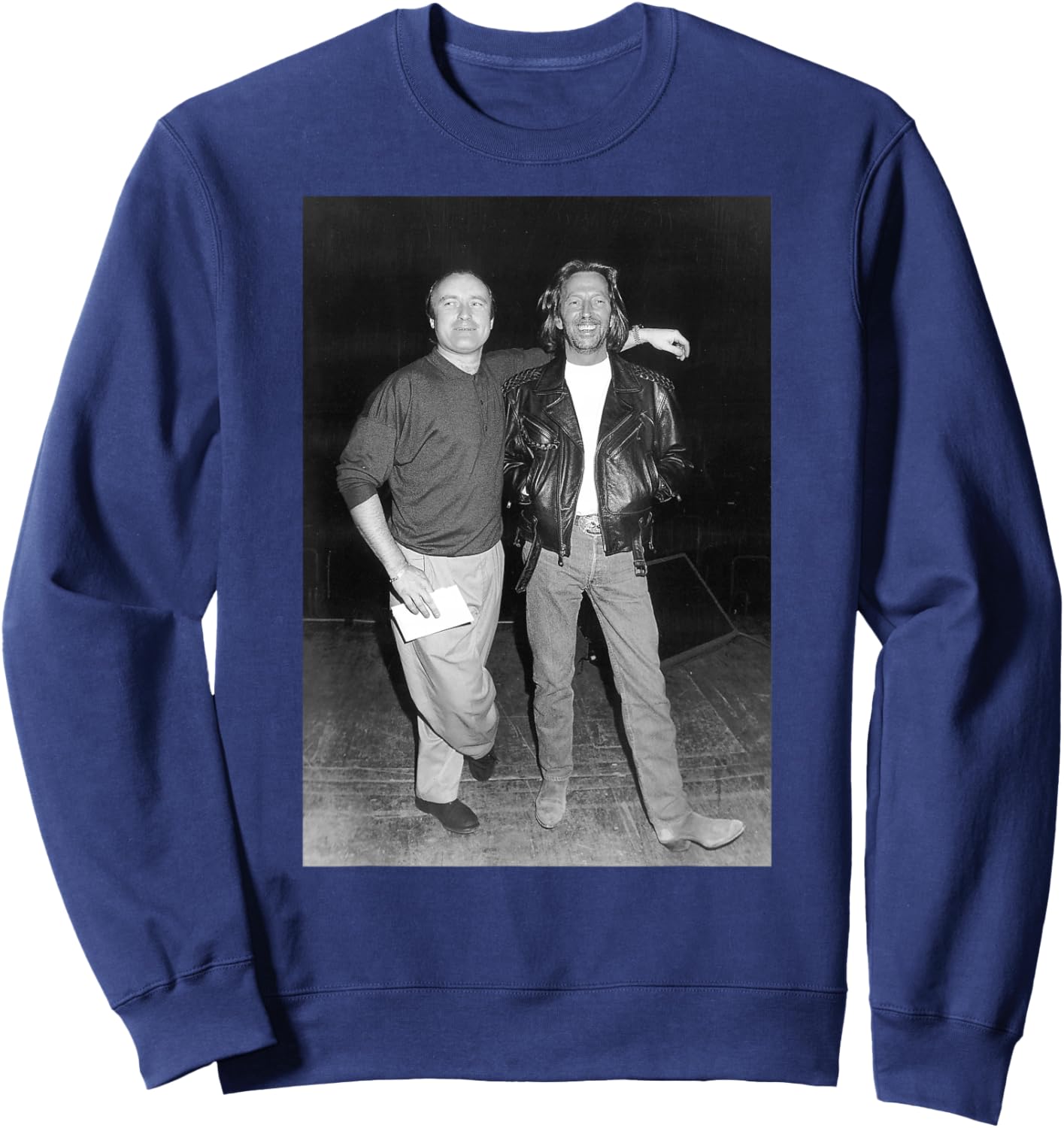 Phil Collins & Eric Clapton Before Royal Albert Hall Concert Sweatshirt - Sweatshirt | Navy