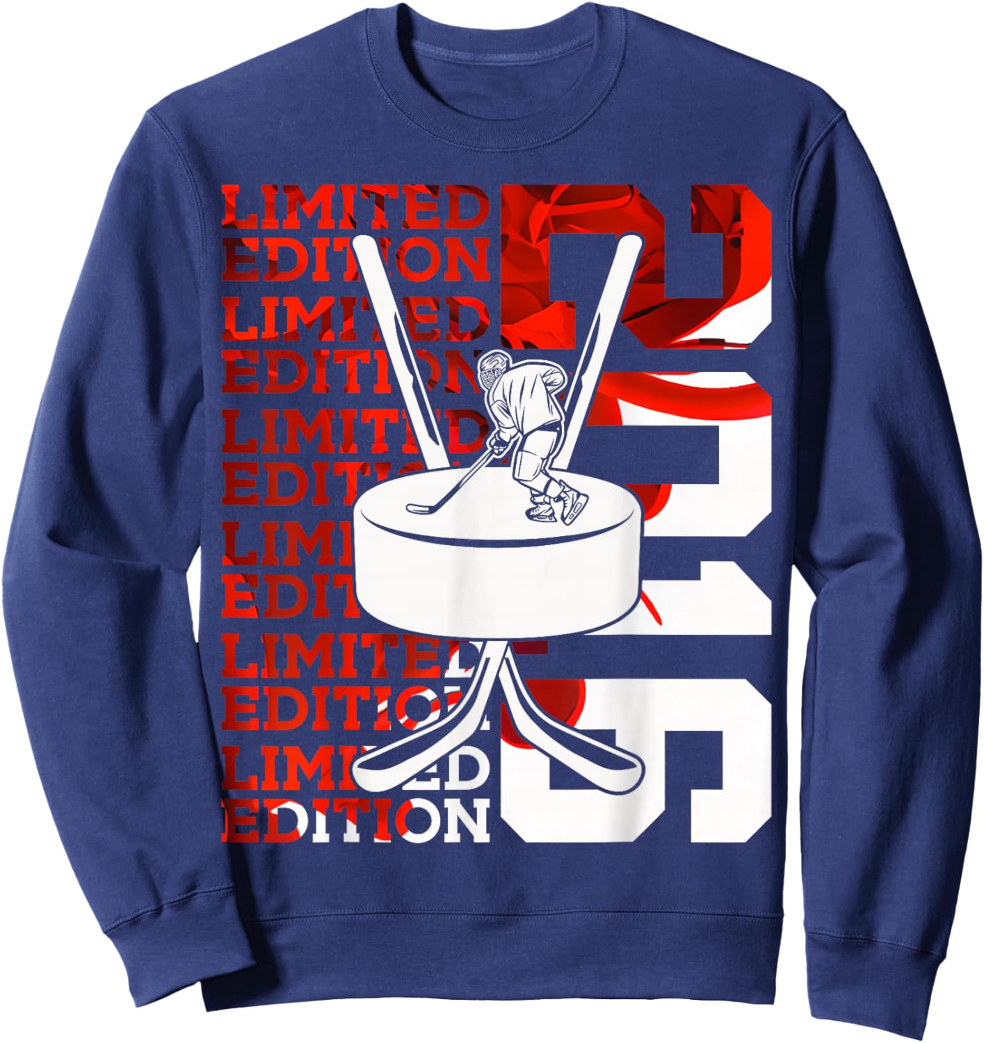 Limited Edition 2016 ICE Hockey 10TH Birthday Sweatshirt - Sweatshirt | Navy