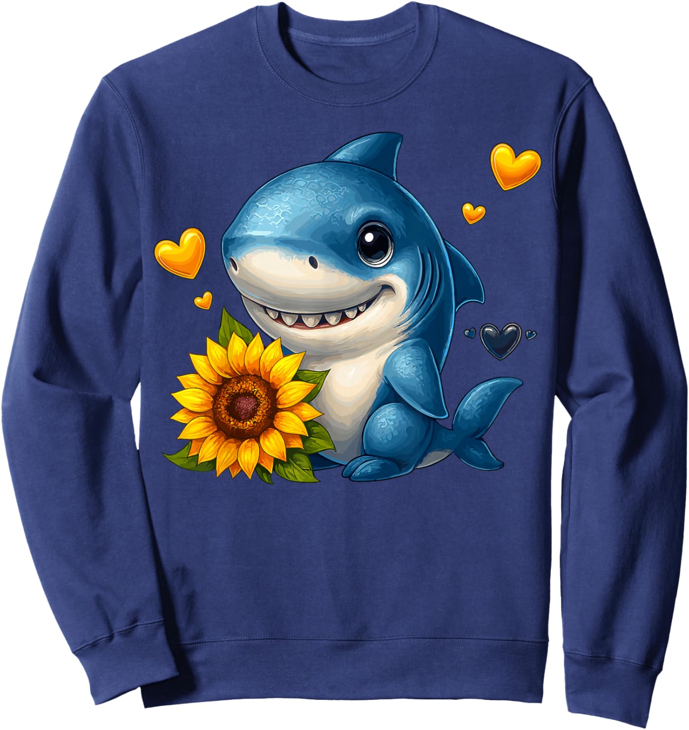 Sunflower Shark Sweatshirt - Sweatshirt | Navy