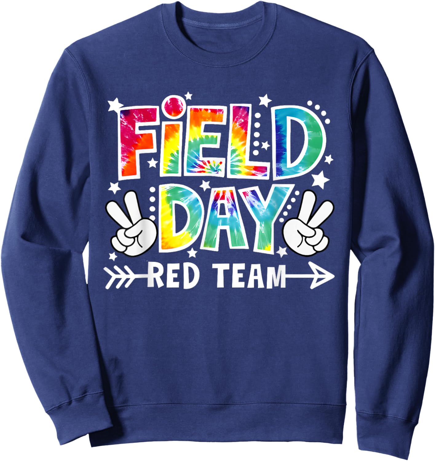 Field Day Red Team Funny for Teacher Kids Field Day Games Sweatshirt - Sweatshirt | Navy