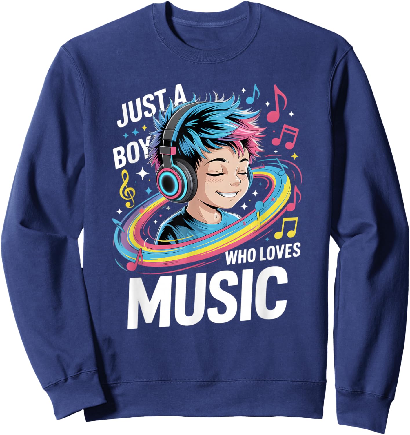Boys Music Sweatshirt - Sweatshirt | Navy