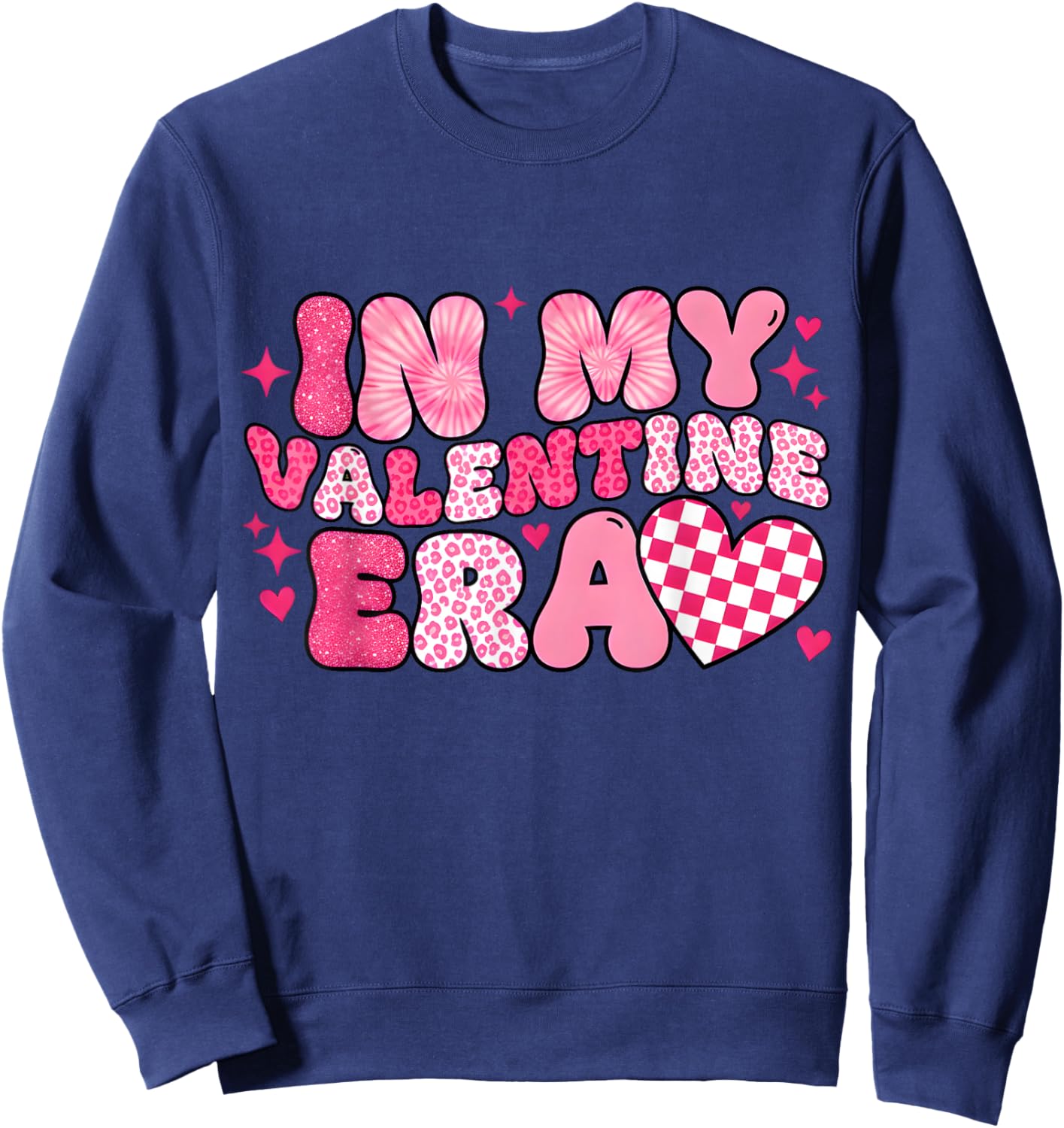 in My Valentine Era Sweatshirt - Sweatshirt | Navy