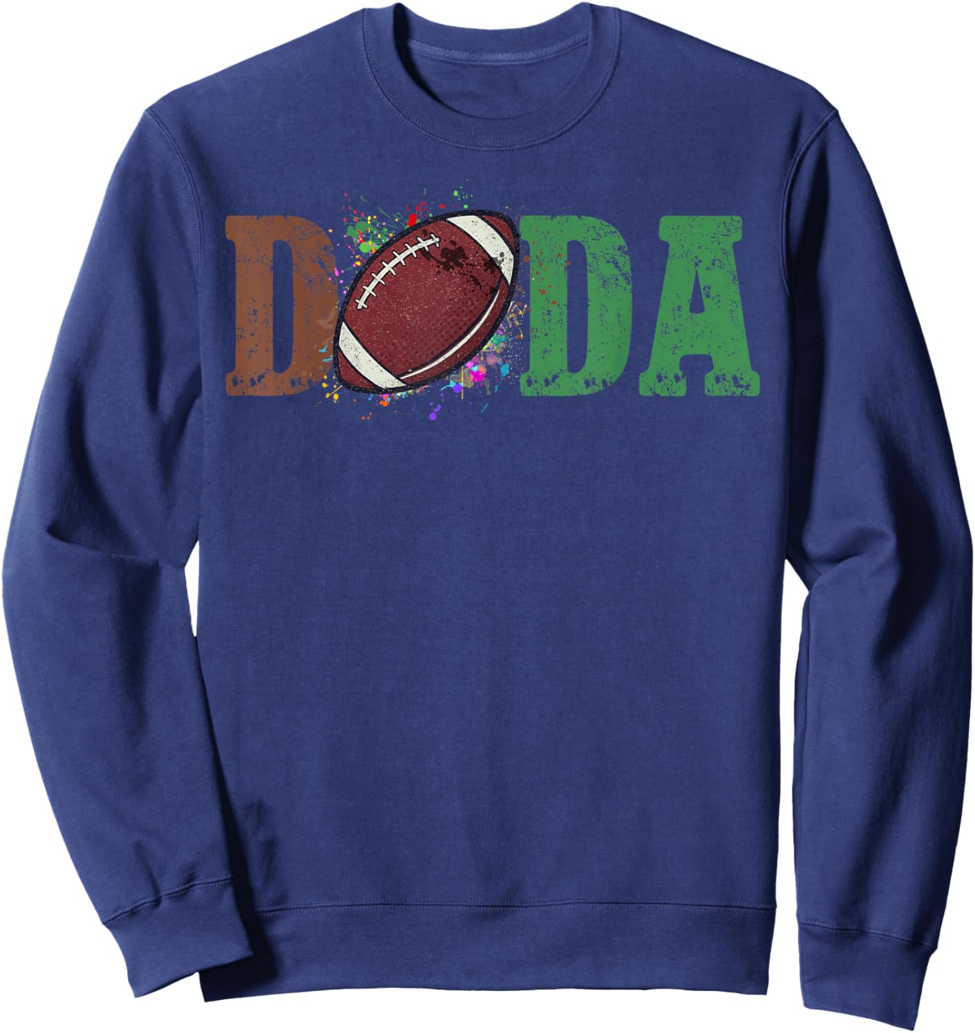 Football Dada 1st Birthday Sweatshirt - Sweatshirt | Navy