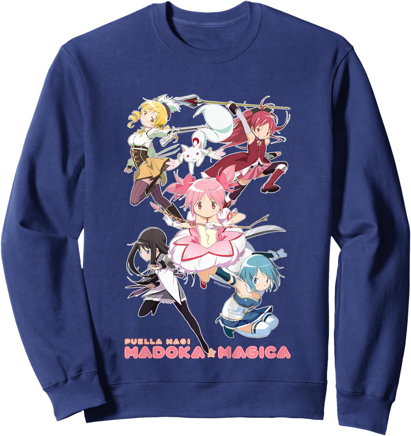 Puella Magi Madoka Magica Kyubey & Co Anime Kids Sweatshirt - Sweatshirt | Navy