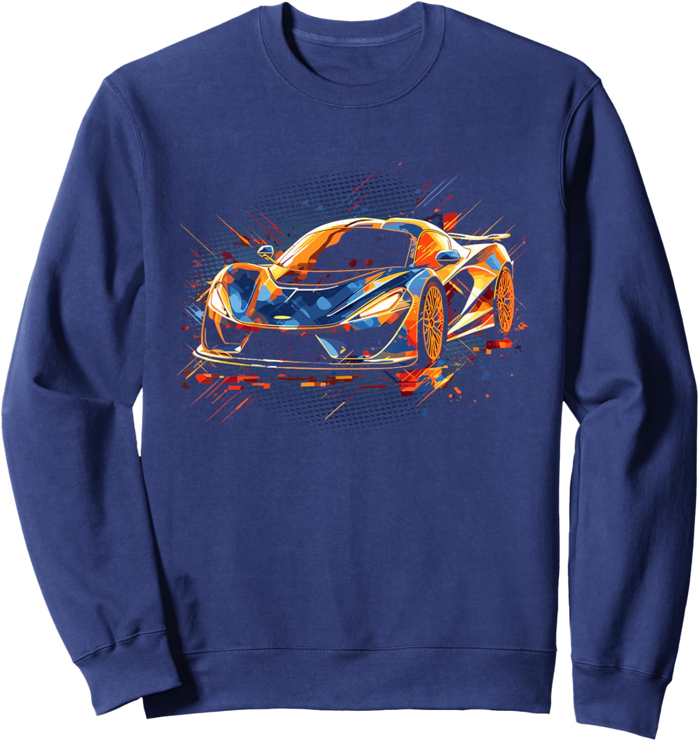 Kids Sports Car Supercar Sweatshirt - Sweatshirt | Navy